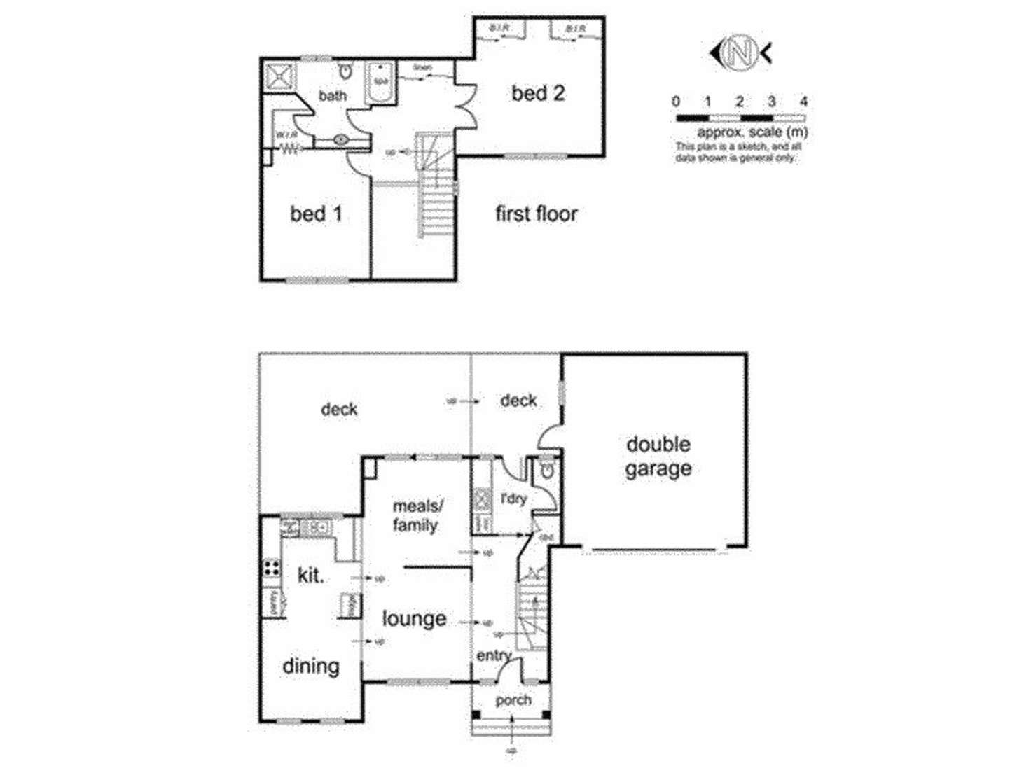 Floorplan of Homely townhouse listing, 2/22 Parker Street, Templestowe Lower VIC 3107