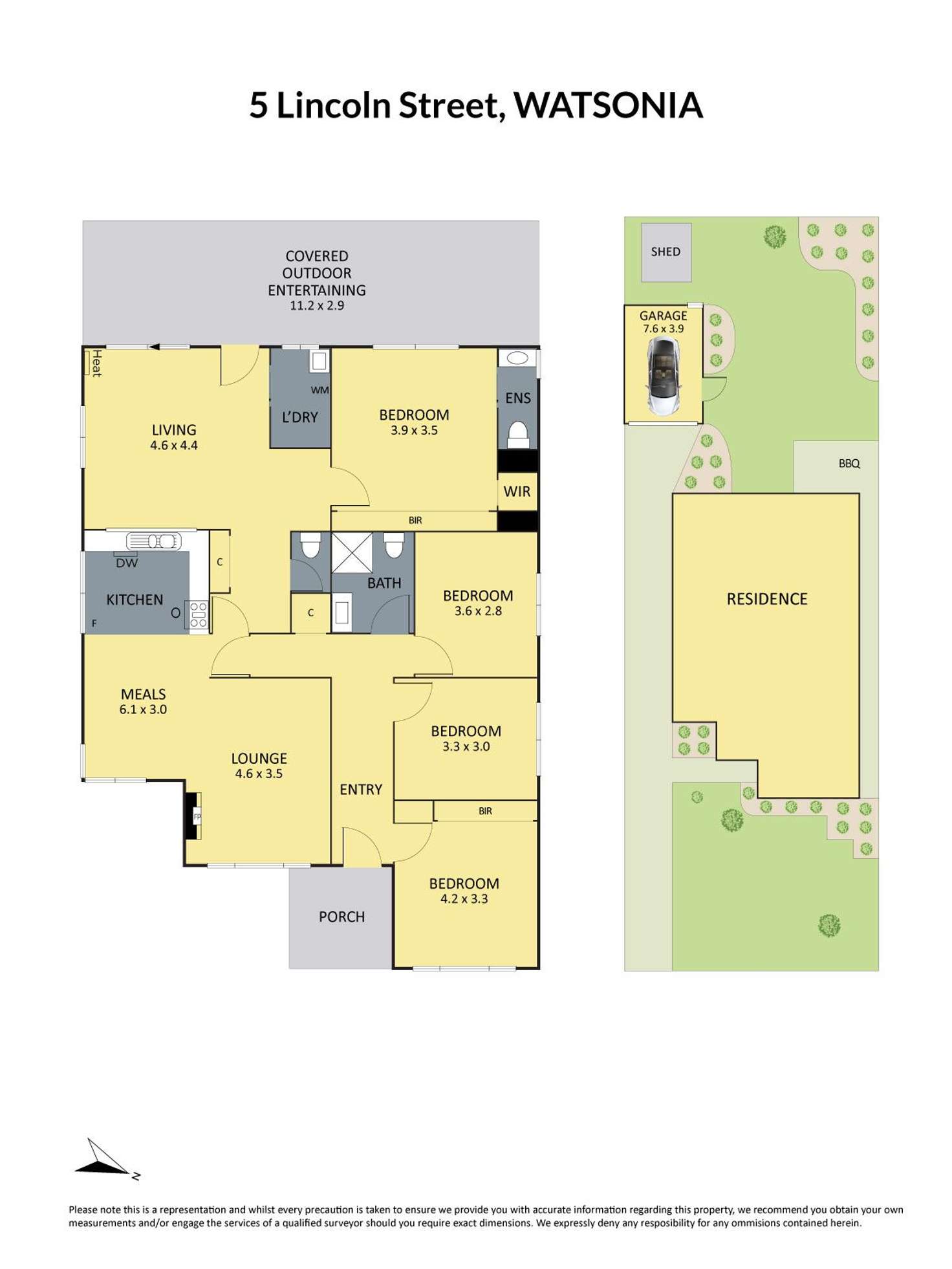Floorplan of Homely house listing, 5 Lincoln Street, Watsonia North VIC 3087