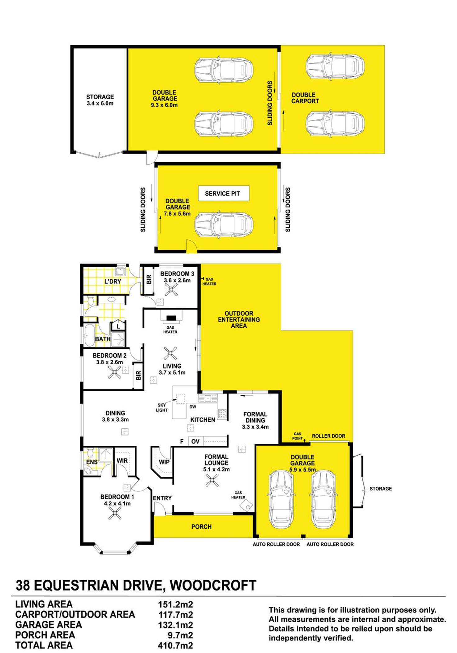 Floorplan of Homely house listing, 38 Equestrian Drive, Woodcroft SA 5162