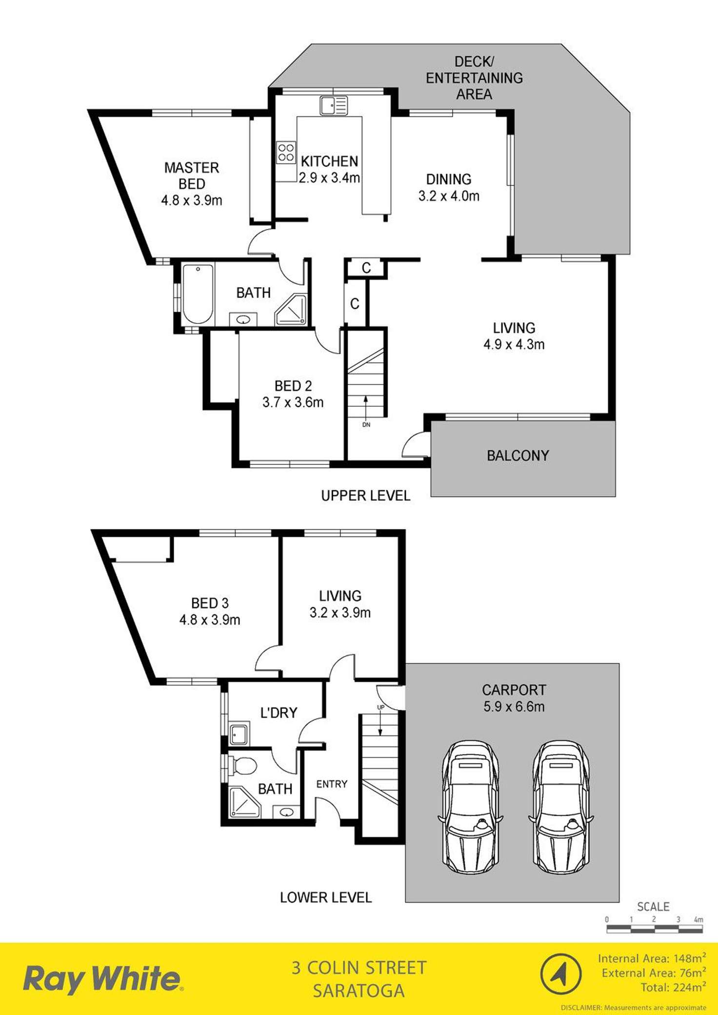 Floorplan of Homely house listing, 3 Colin Street, Saratoga NSW 2251