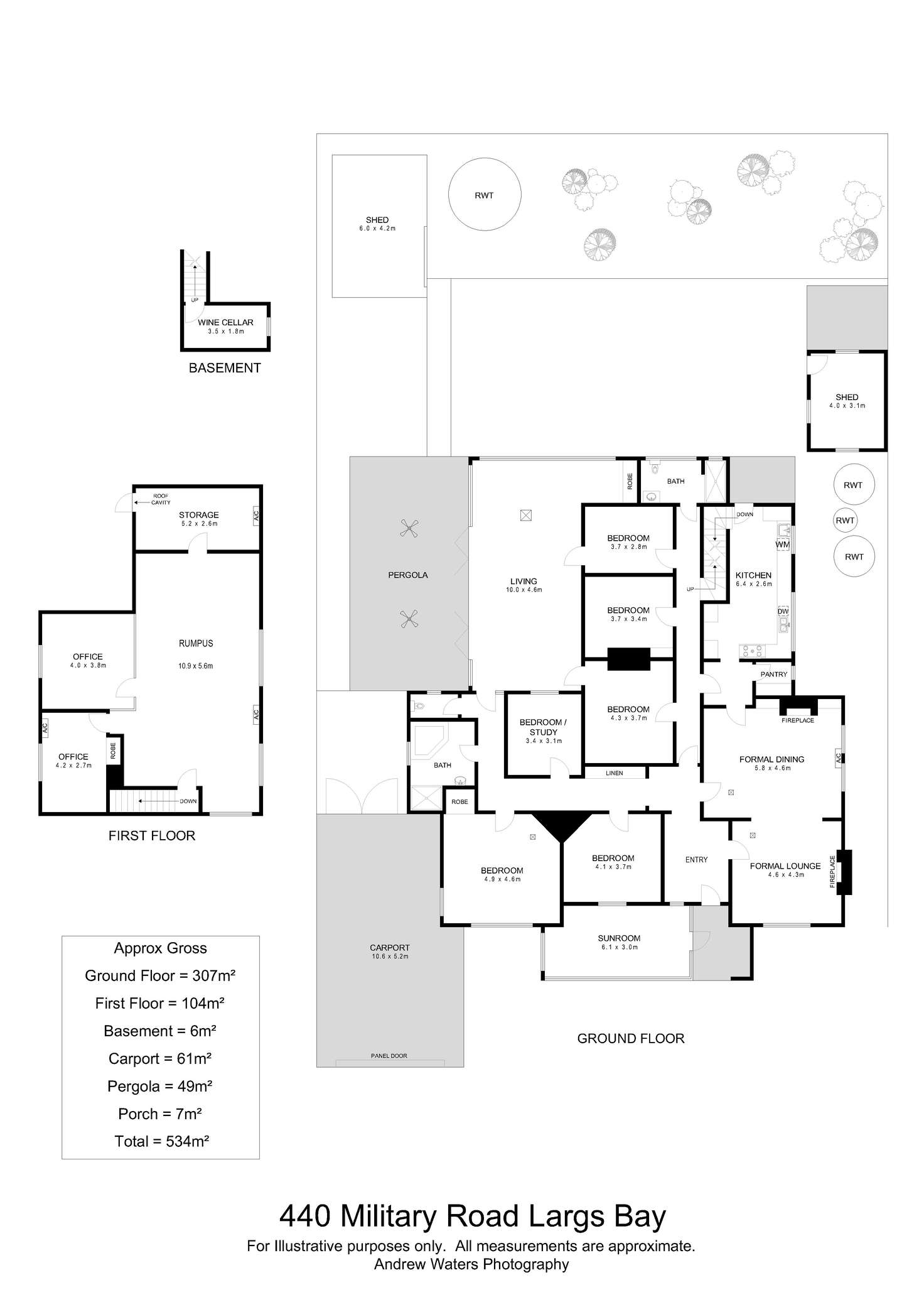 Floorplan of Homely house listing, 440 Military Road, Largs Bay SA 5016