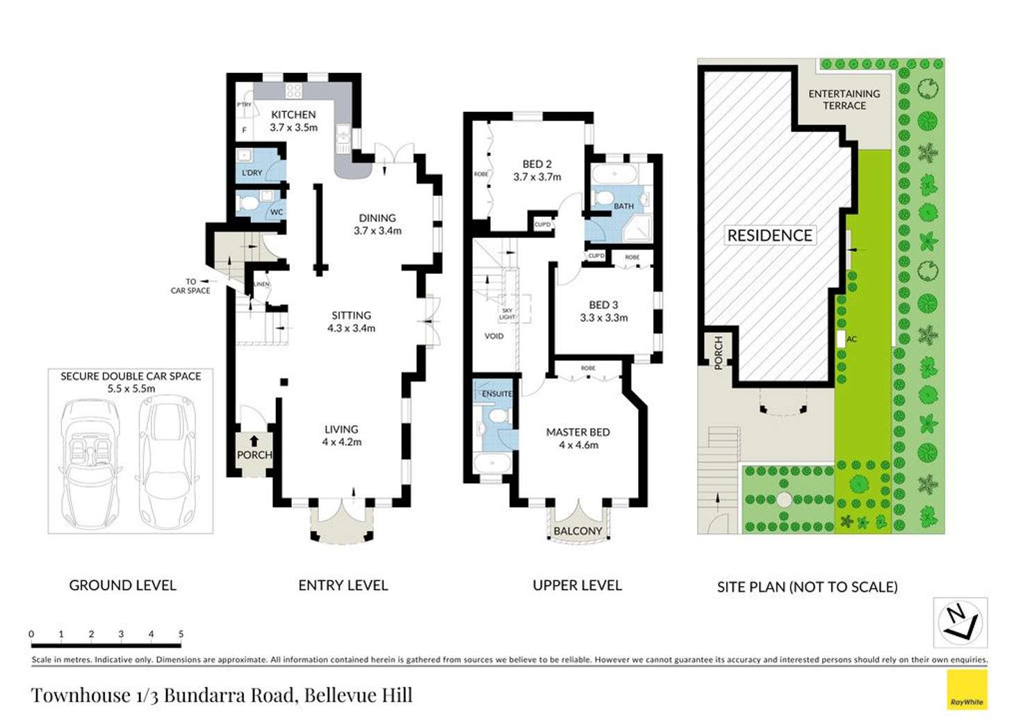 Floorplan of Homely townhouse listing, Townhouse 1/3 Bundarra Road, Bellevue Hill NSW 2023