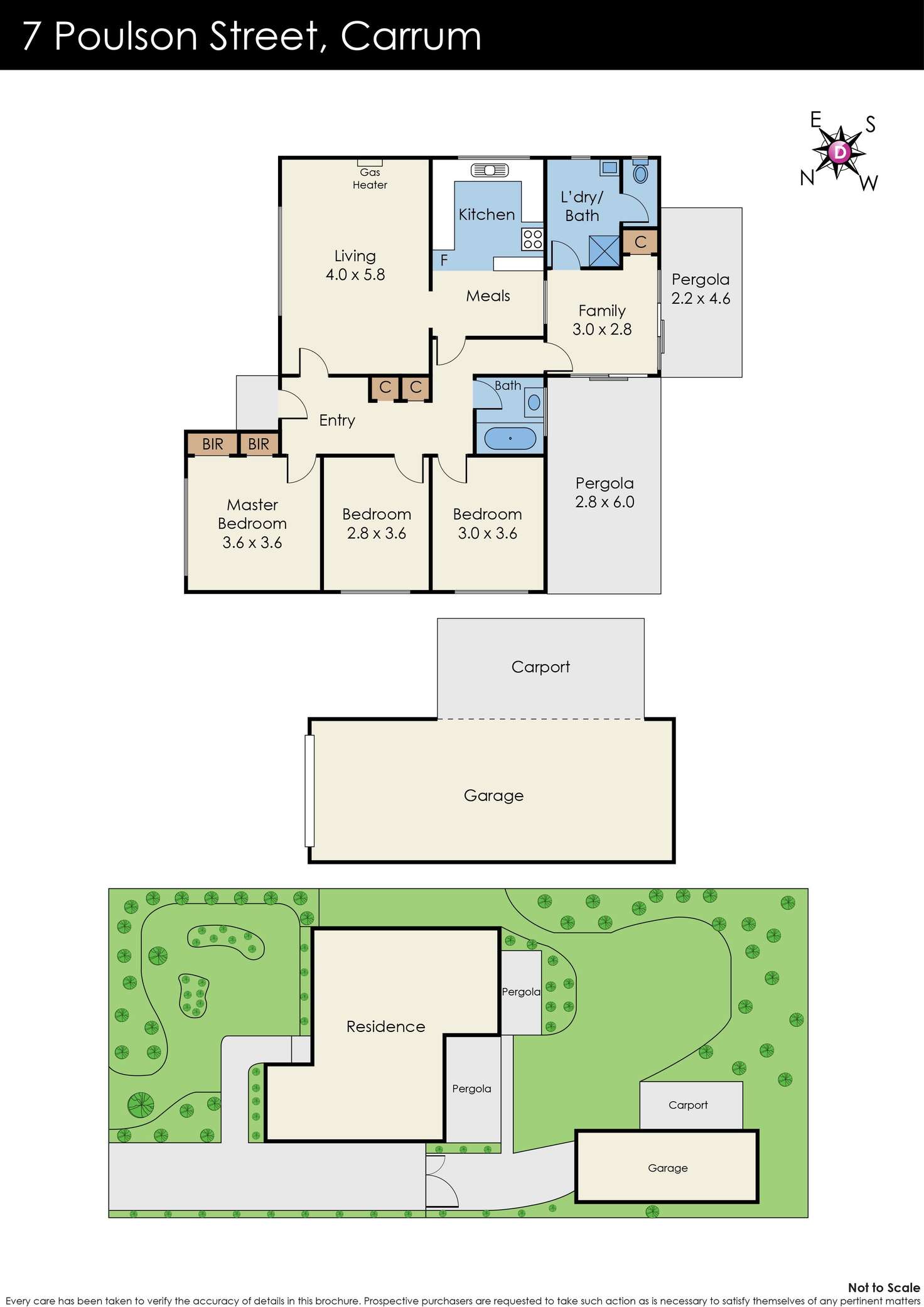 Floorplan of Homely house listing, 7 Poulson Street, Carrum VIC 3197