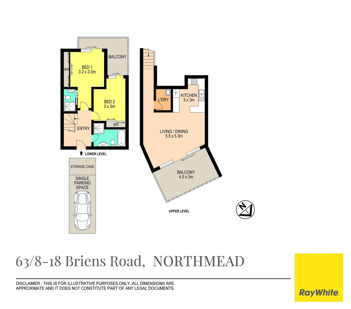 Floorplan of Homely unit listing, 63/8-18 Briens Road, Northmead NSW 2152