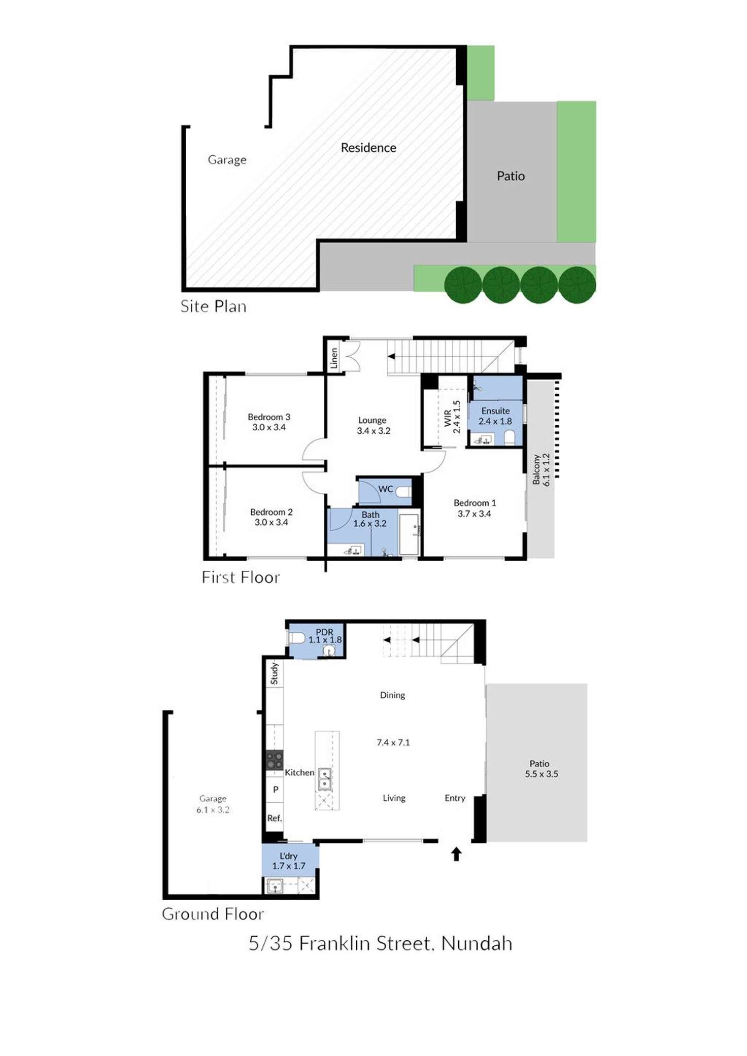 Floorplan of Homely townhouse listing, 5/35 Franklin Street, Nundah QLD 4012
