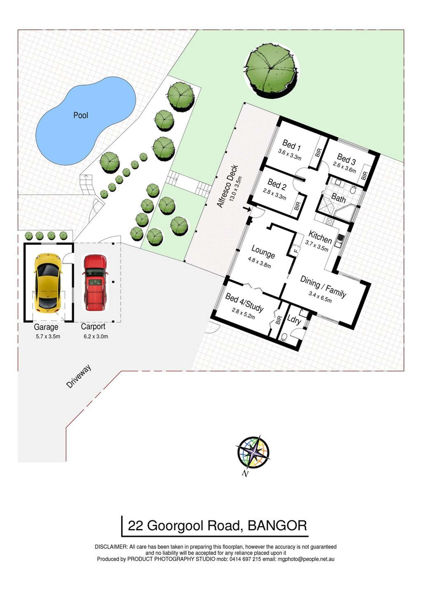 Floorplan of Homely house listing, 22 Goorgool Road, Bangor NSW 2234