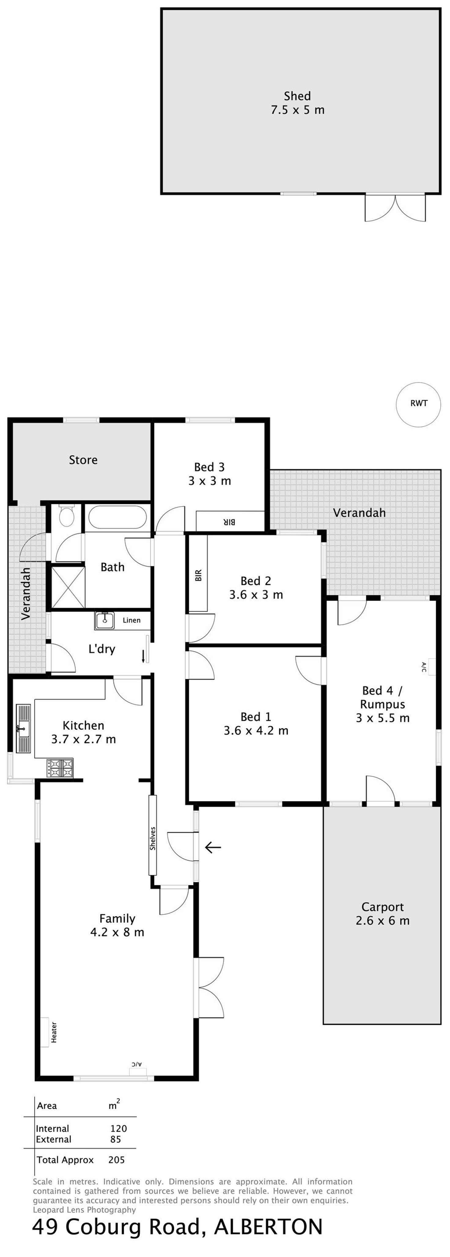 Floorplan of Homely house listing, 49 Coburg Road, Alberton SA 5014