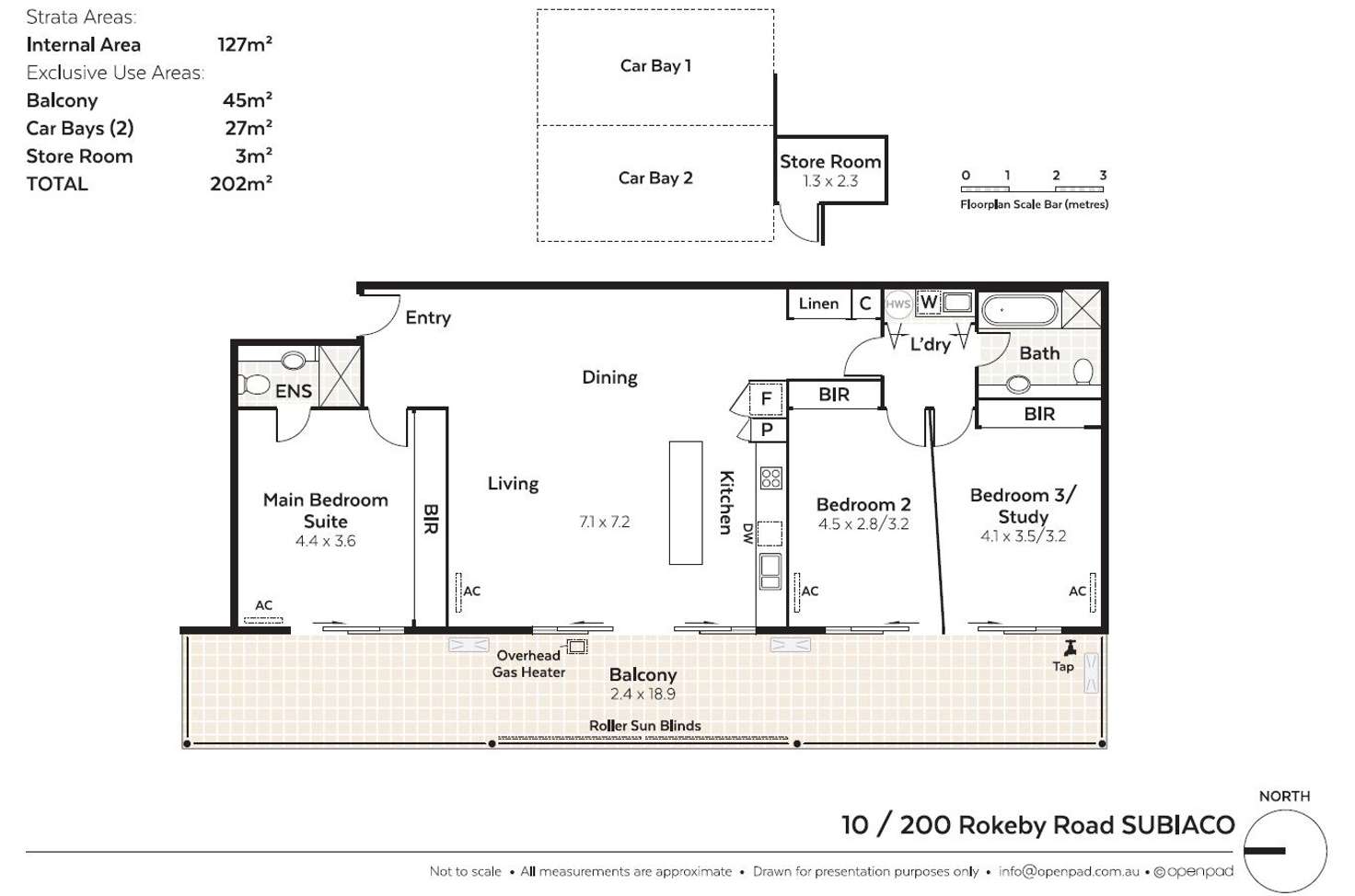 Floorplan of Homely apartment listing, 10/200 Rokeby Road, Subiaco WA 6008