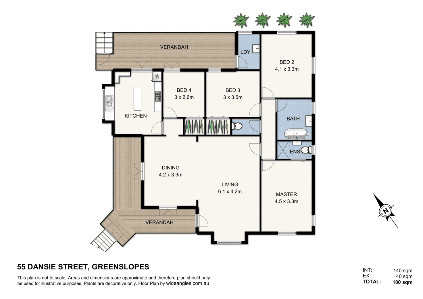 Floorplan of Homely house listing, 55 Dansie Street, Greenslopes QLD 4120