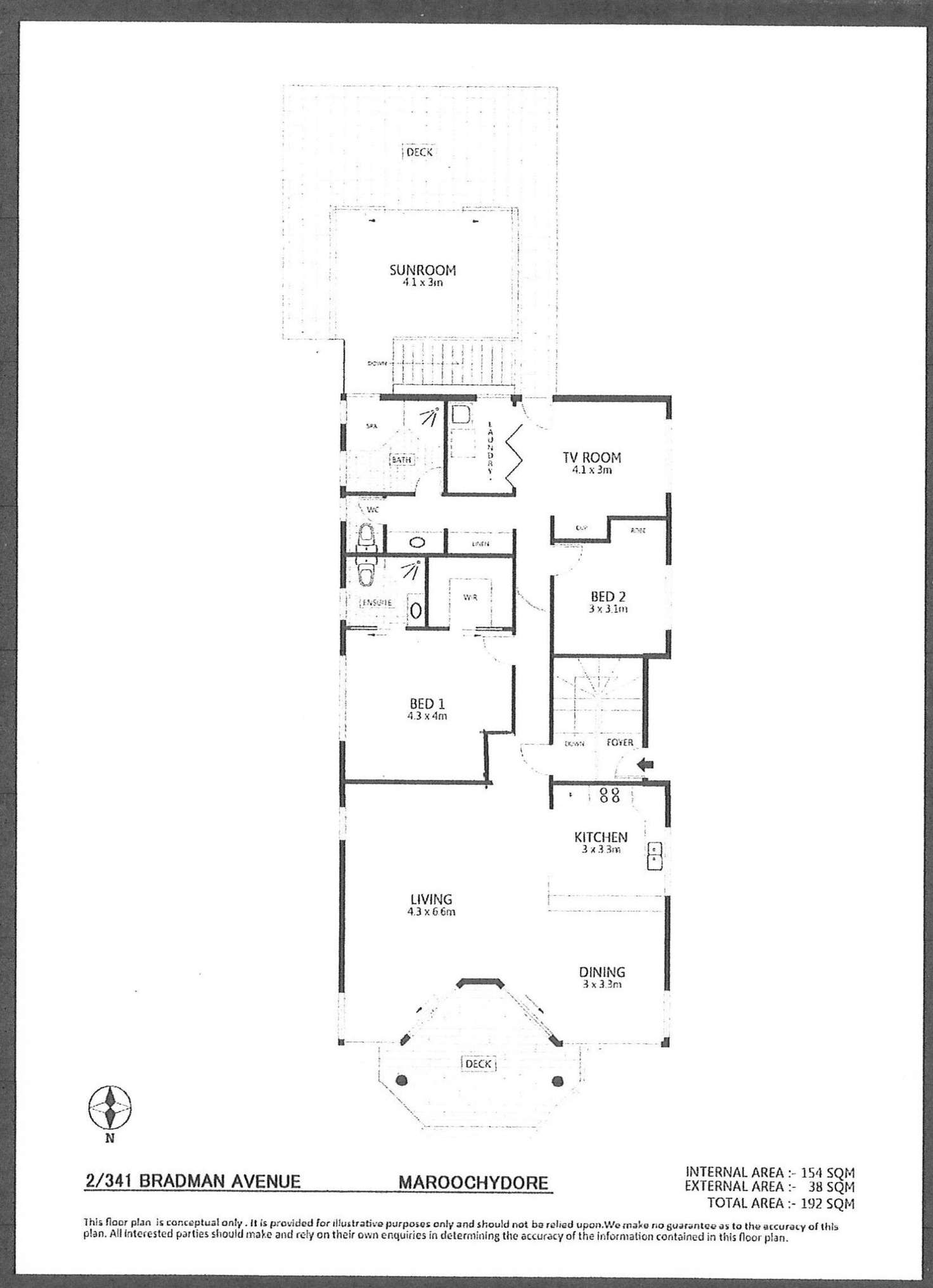Floorplan of Homely unit listing, 2/341 Bradman Avenue, Maroochydore QLD 4558
