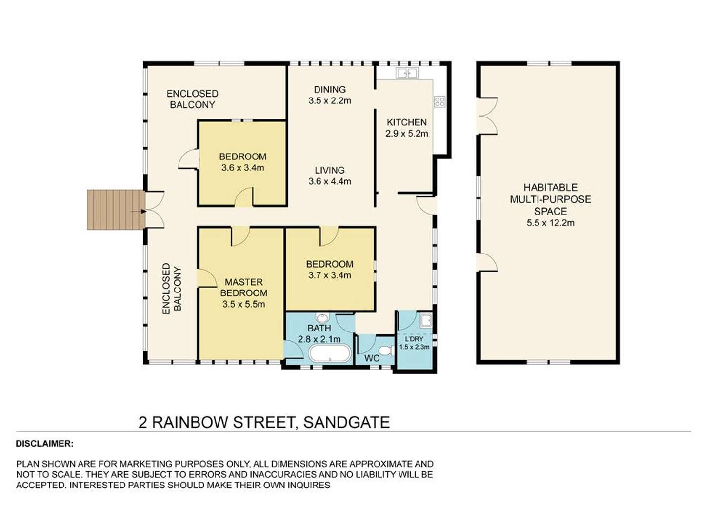 Floorplan of Homely house listing, 2 Rainbow Street, Sandgate QLD 4017