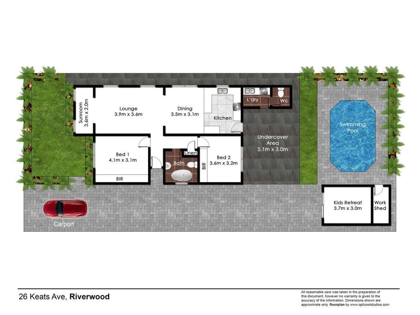 Floorplan of Homely house listing, 26 Keats Avenue, Riverwood NSW 2210