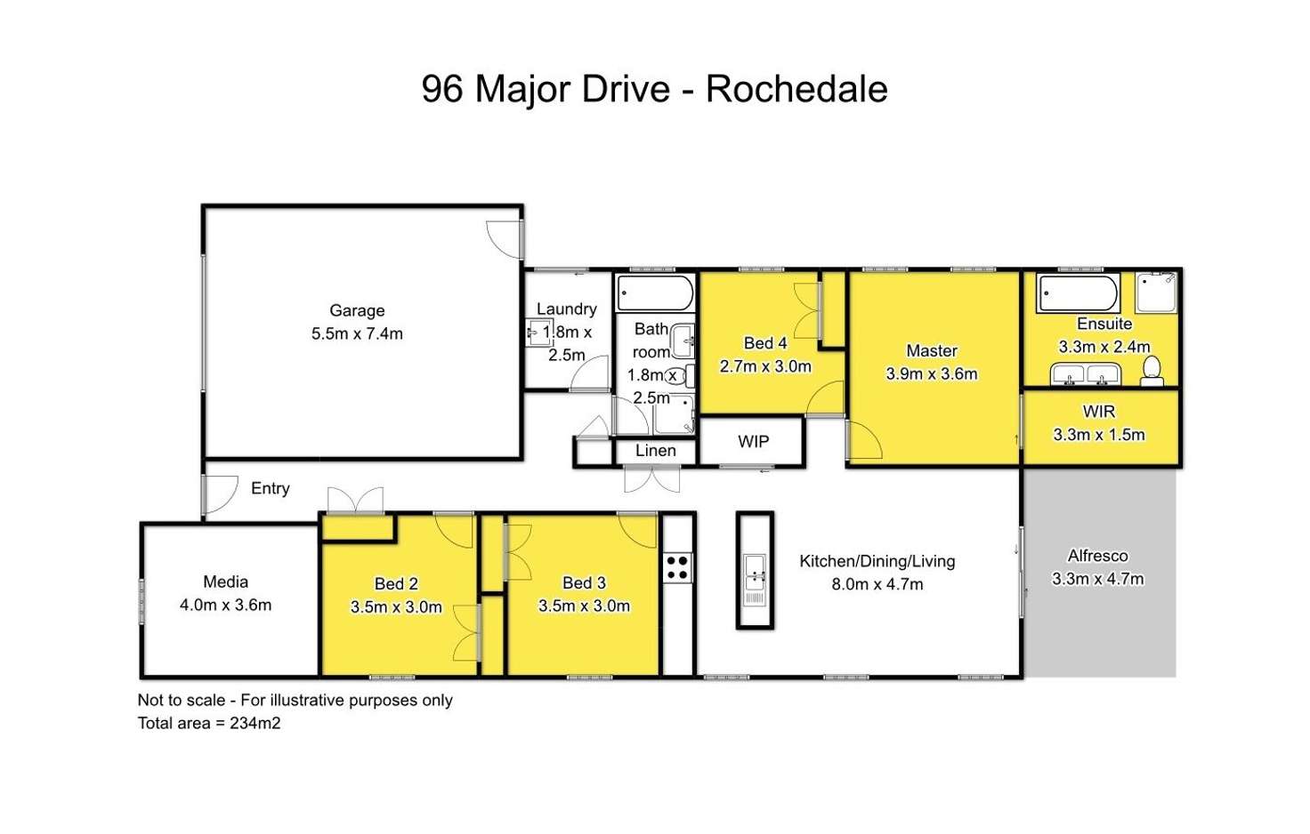 Floorplan of Homely house listing, 96 Major Drive, Rochedale QLD 4123