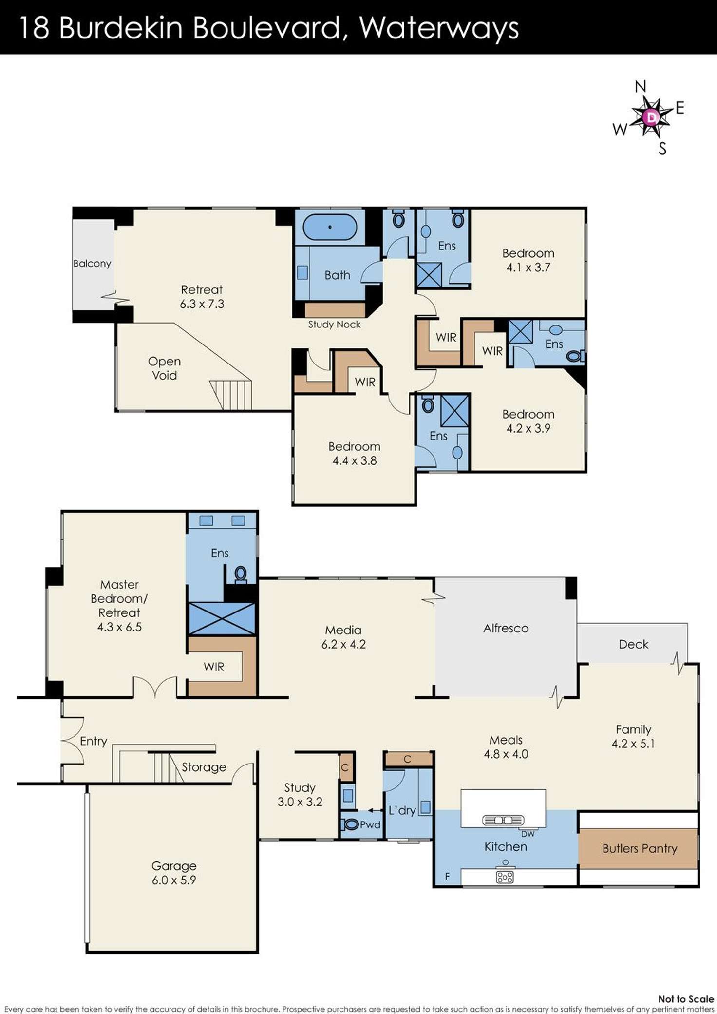 Floorplan of Homely house listing, 18 Burdekin Boulevard, Waterways VIC 3195