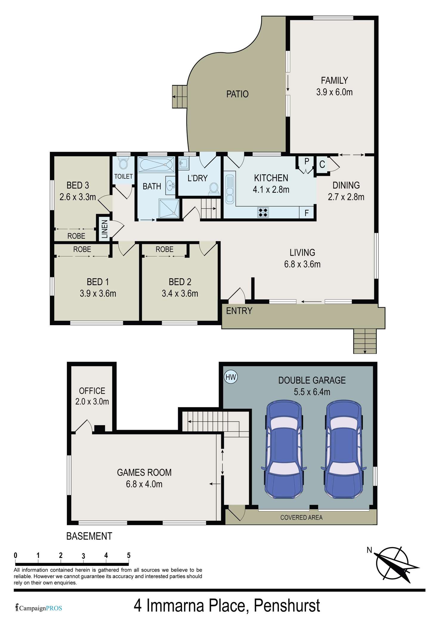 Floorplan of Homely house listing, 4 Immarna Place, Penshurst NSW 2222