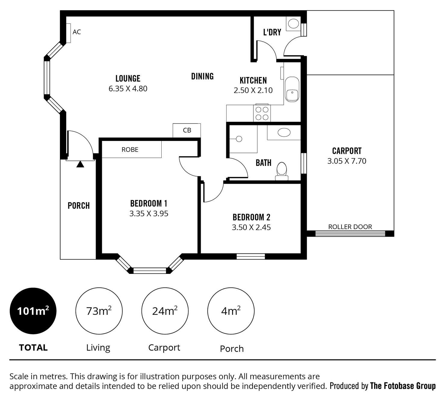 Floorplan of Homely unit listing, 5/19 Caroona Avenue, Hove SA 5048