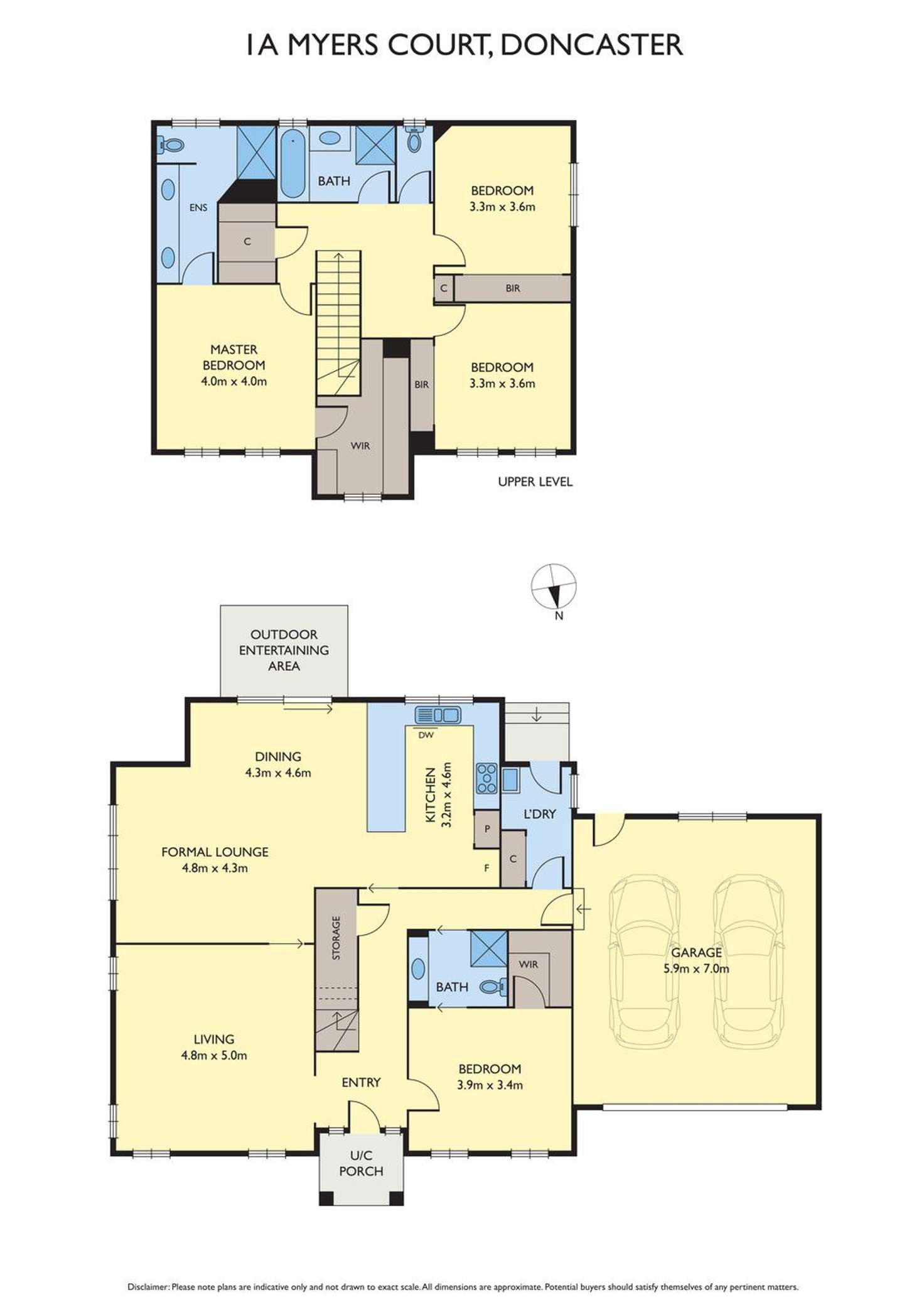 Floorplan of Homely house listing, 1A Myers Court, Doncaster VIC 3108