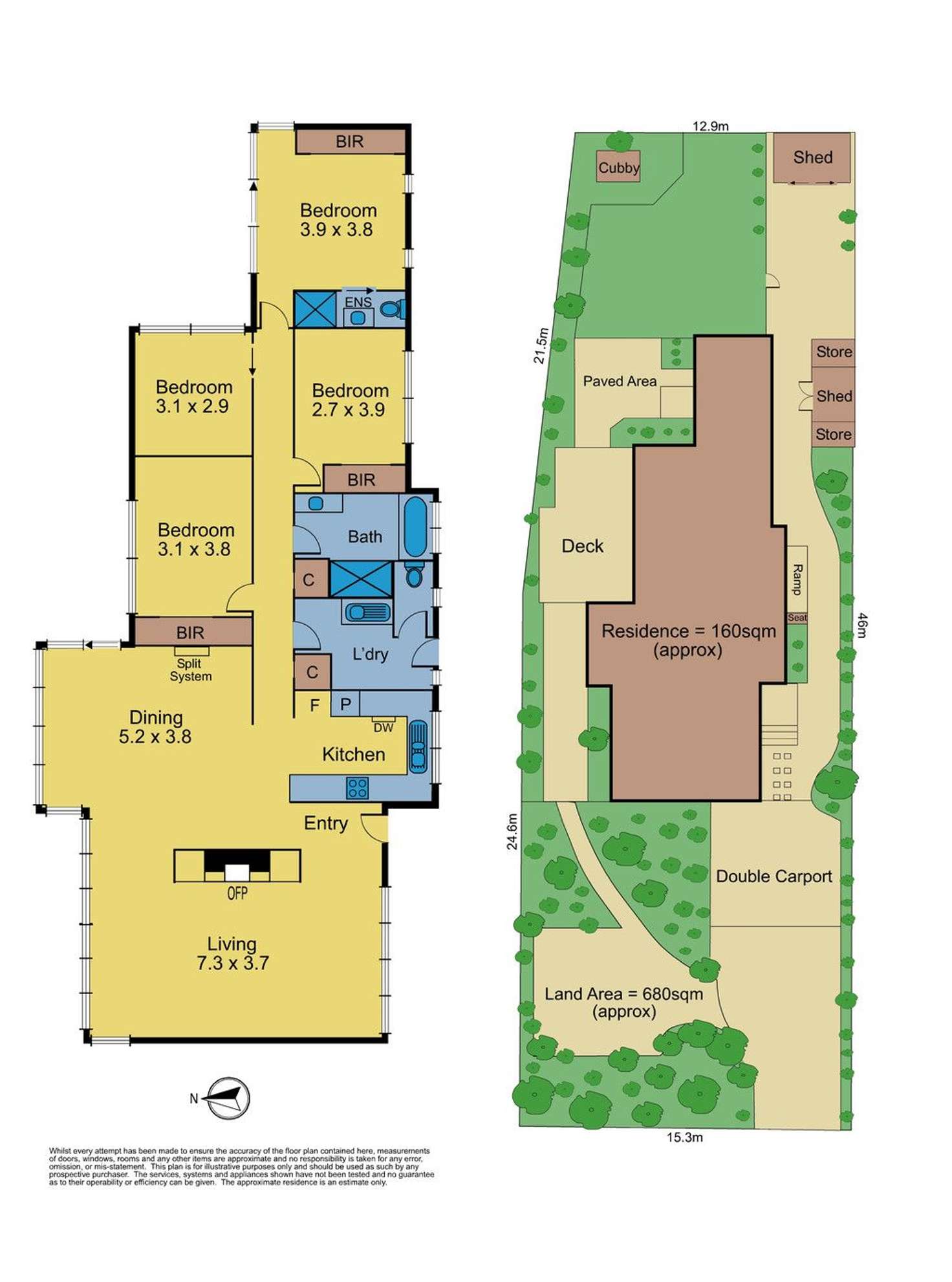 Floorplan of Homely house listing, 3 Leddy Street, Forest Hill VIC 3131