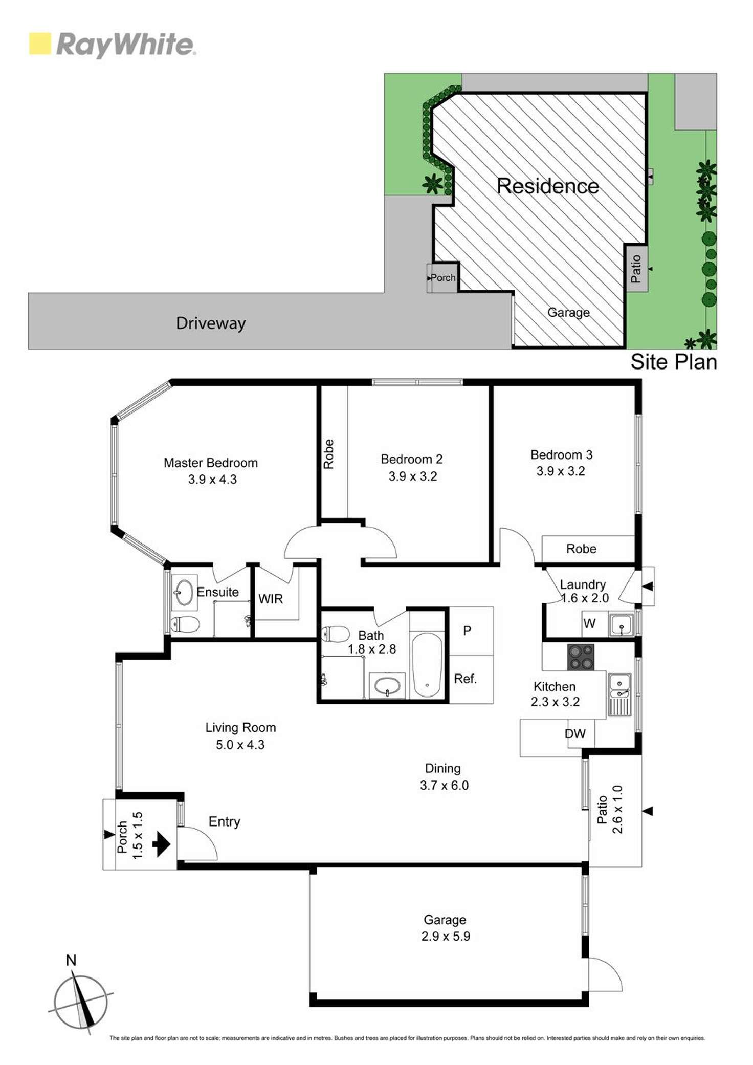 Floorplan of Homely townhouse listing, 2/46 Daley Street, Bentleigh VIC 3204