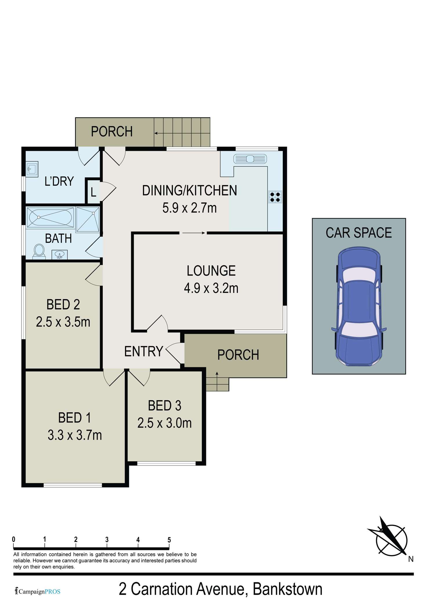 Floorplan of Homely house listing, 2 Carnation Avenue, Bankstown NSW 2200