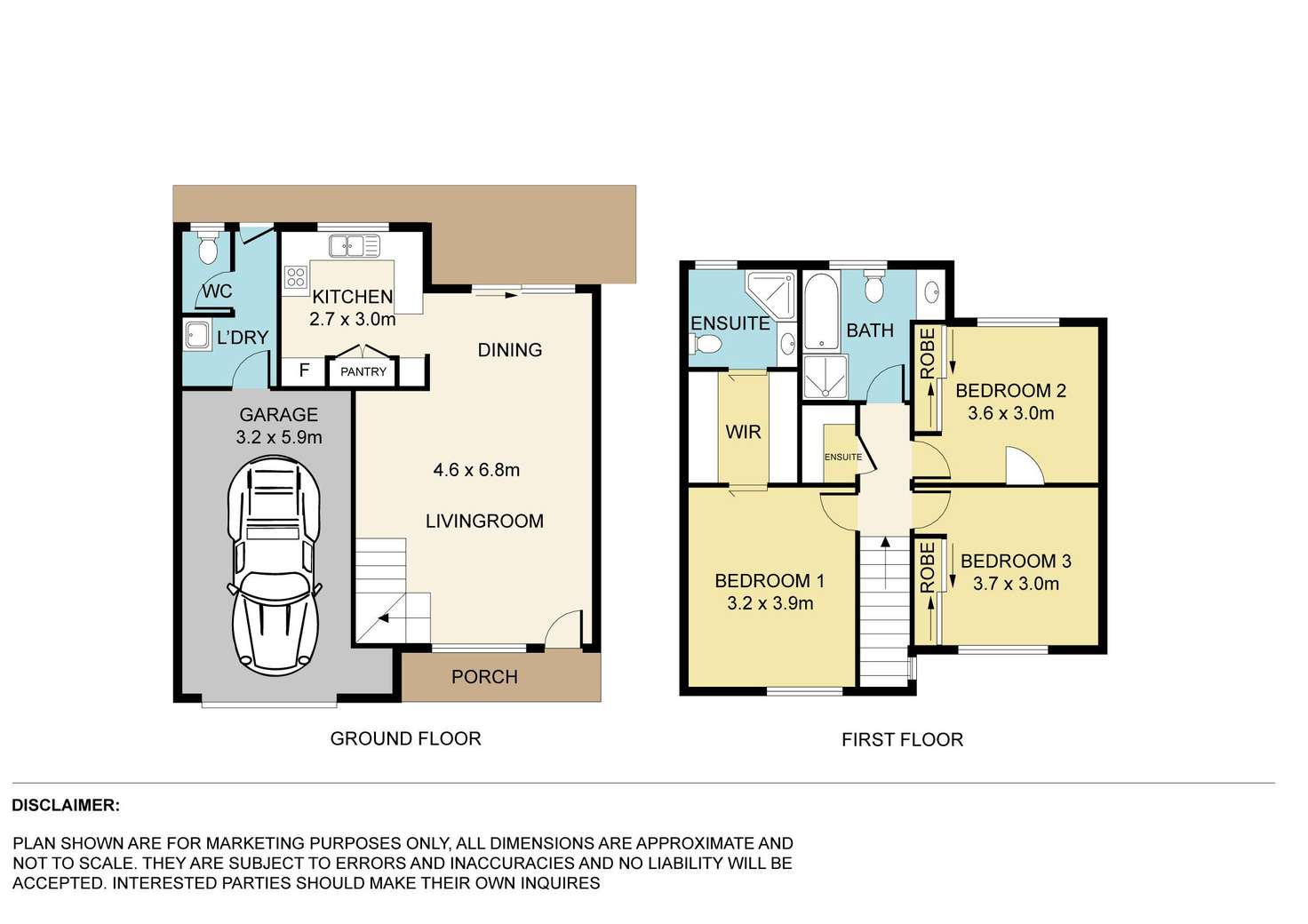 Floorplan of Homely townhouse listing, 55/121 Archdale Road, Ferny Grove QLD 4055