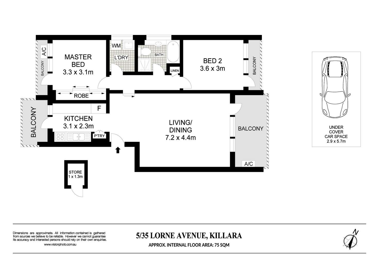 Floorplan of Homely apartment listing, 5/35 Lorne Avenue, Killara NSW 2071