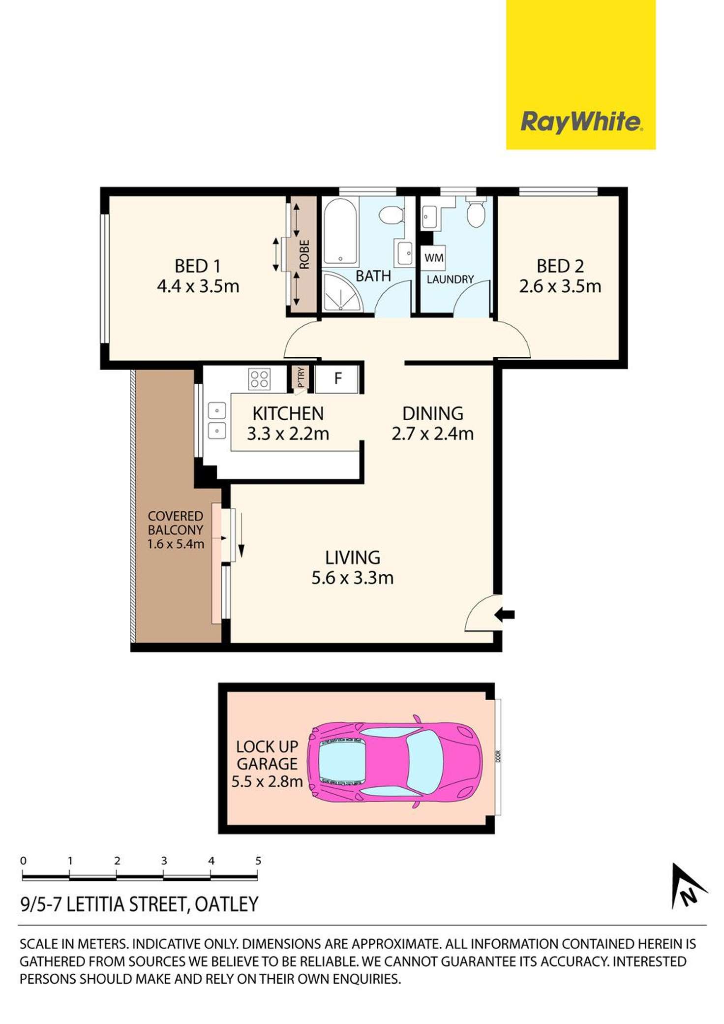 Floorplan of Homely unit listing, 9/5-7 Letitia Street, Oatley NSW 2223