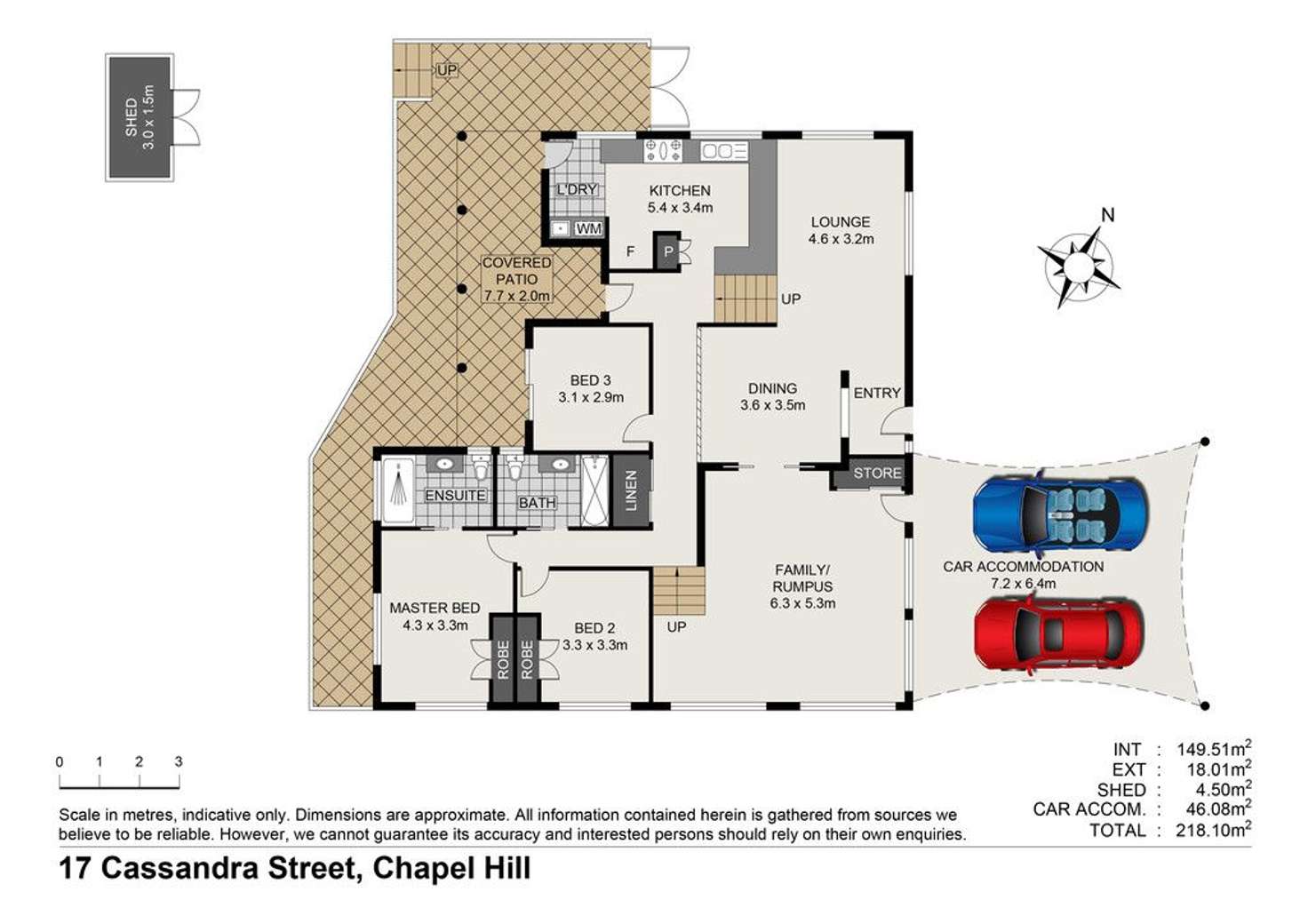 Floorplan of Homely house listing, 17 Cassandra Street, Chapel Hill QLD 4069