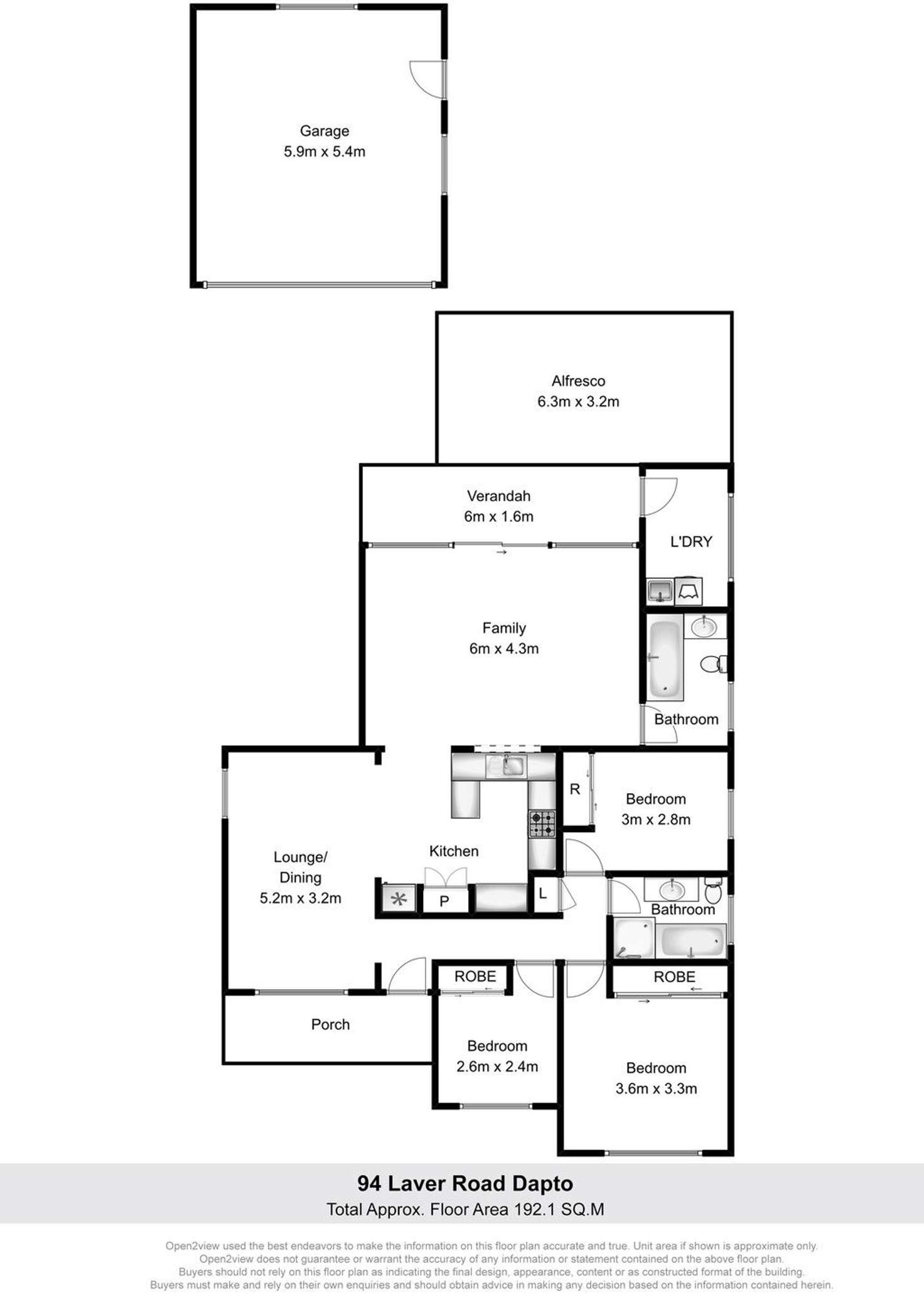 Floorplan of Homely house listing, 94 Laver Road, Dapto NSW 2530