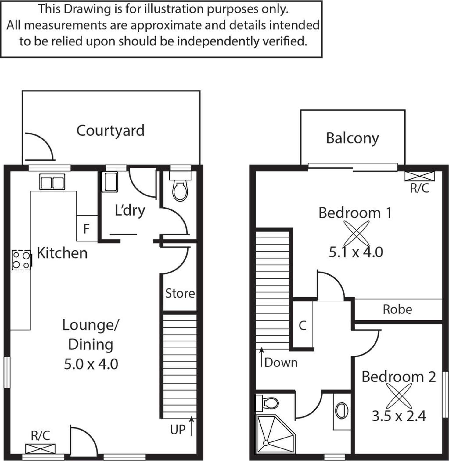 Floorplan of Homely townhouse listing, 8/2 Rowells Road, Lockleys SA 5032