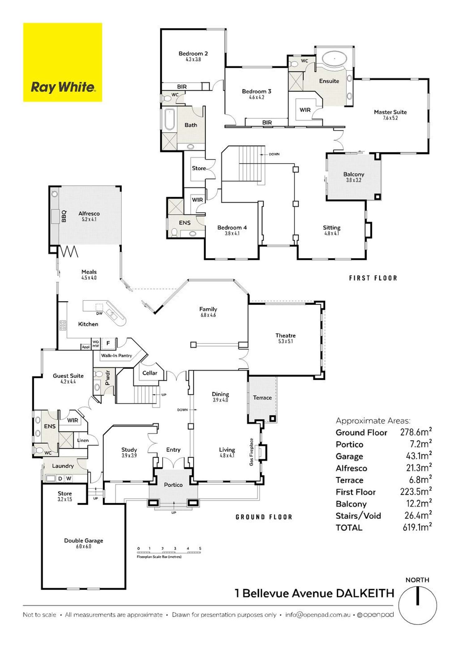 Floorplan of Homely house listing, 1 Bellevue Avenue, Dalkeith WA 6009