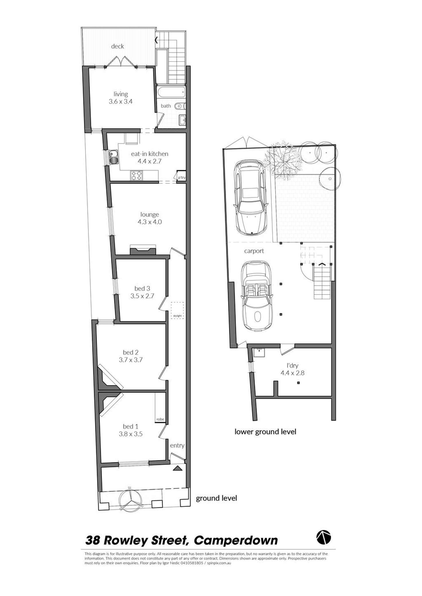 Floorplan of Homely house listing, 38 Rowley Street, Camperdown NSW 2050