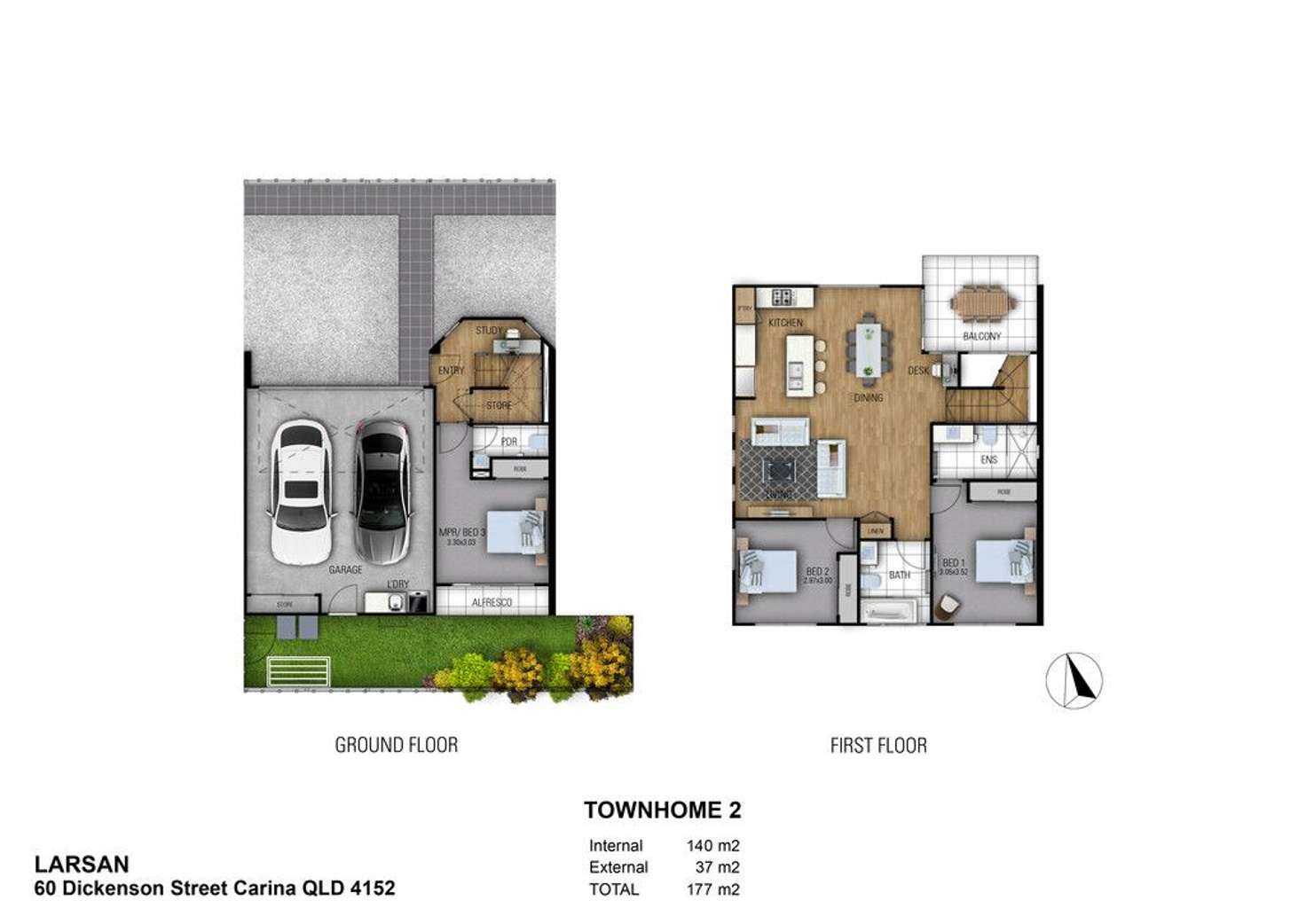 Floorplan of Homely townhouse listing, 4/60 Dickenson Street, Carina QLD 4152