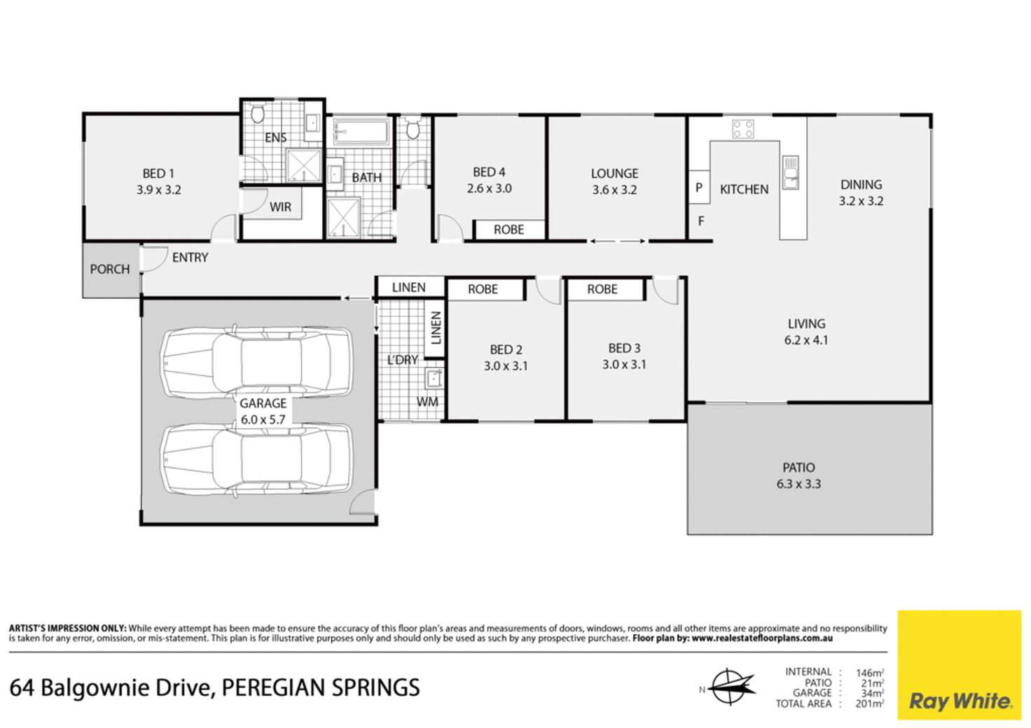 Floorplan of Homely house listing, 64 Balgownie Drive, Peregian Springs QLD 4573