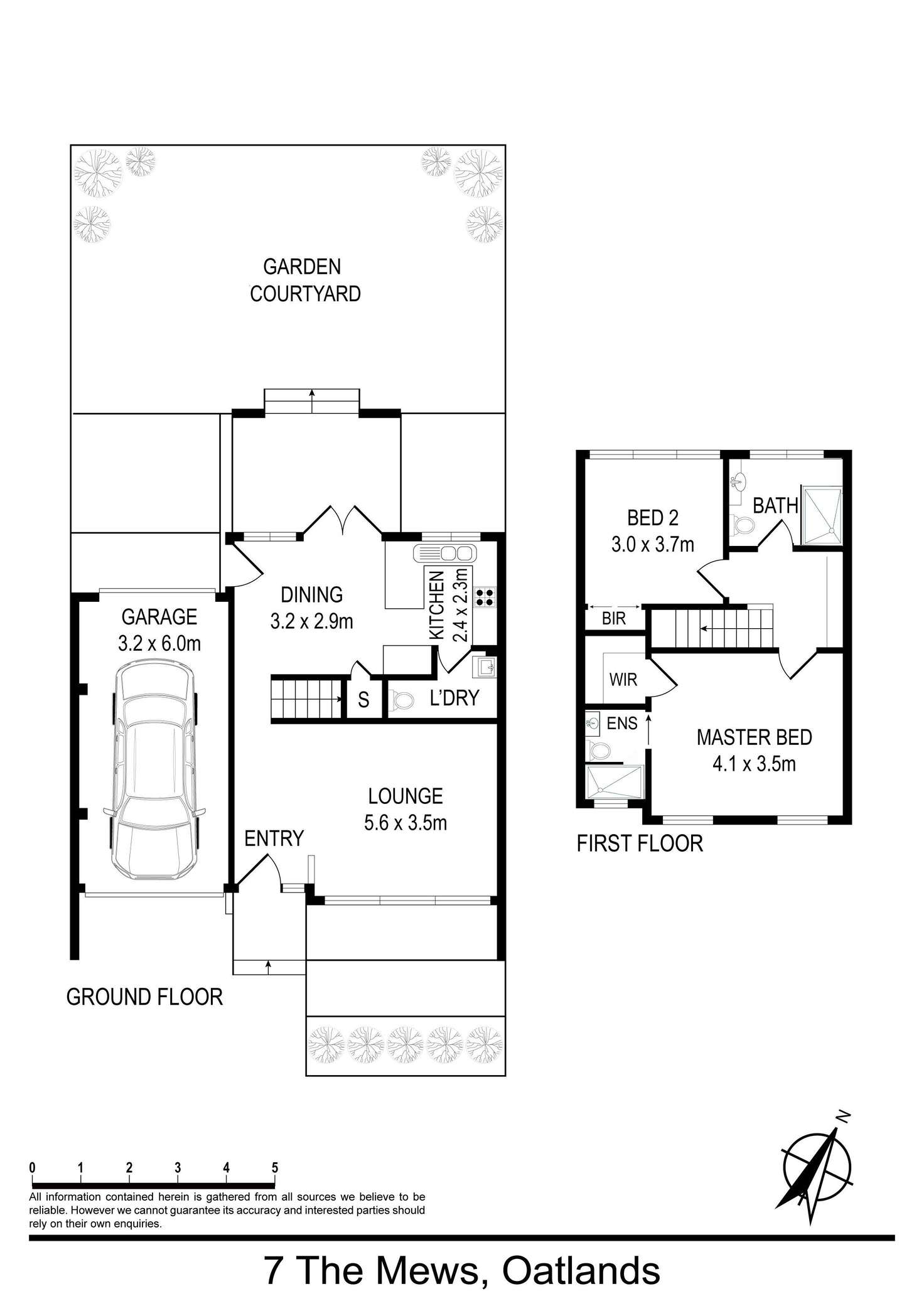 Floorplan of Homely townhouse listing, 7 The Mews, Oatlands NSW 2117