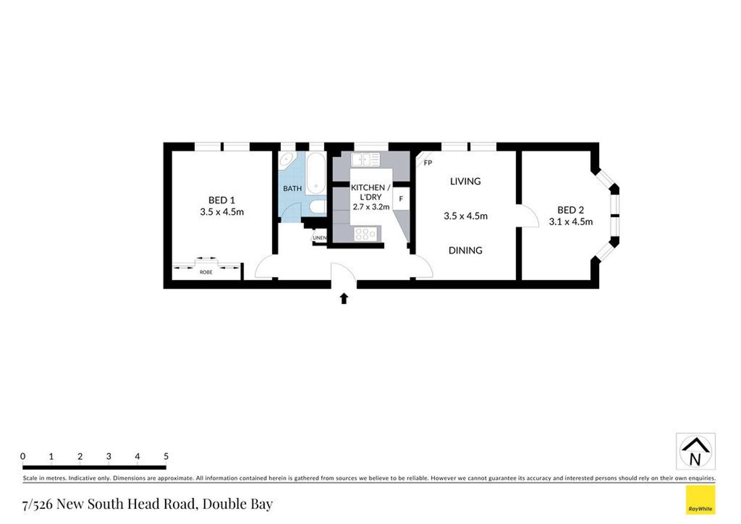 Floorplan of Homely apartment listing, 7/526 New South Head Road, Double Bay NSW 2028