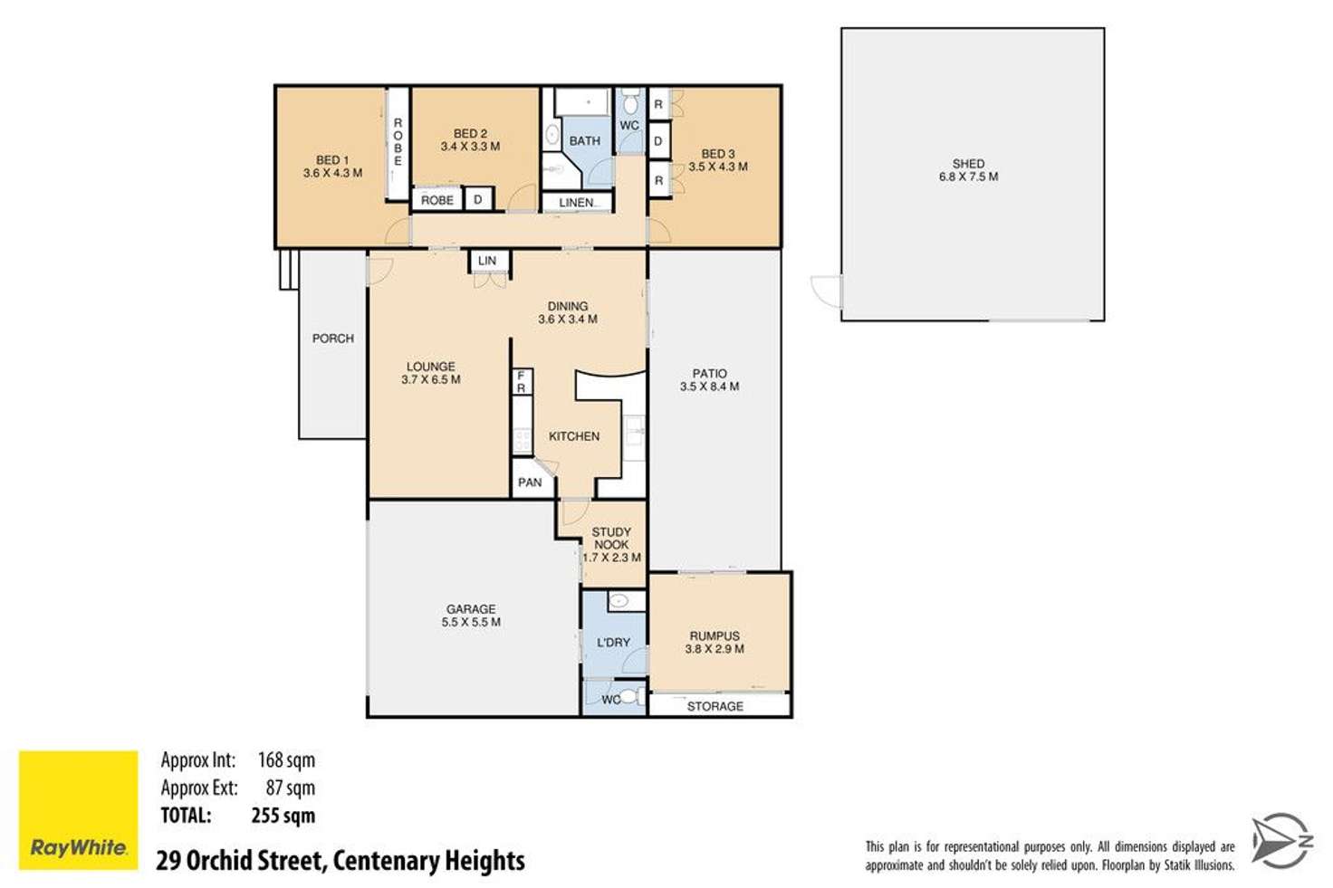 Floorplan of Homely house listing, 29 Orchid Street, Centenary Heights QLD 4350