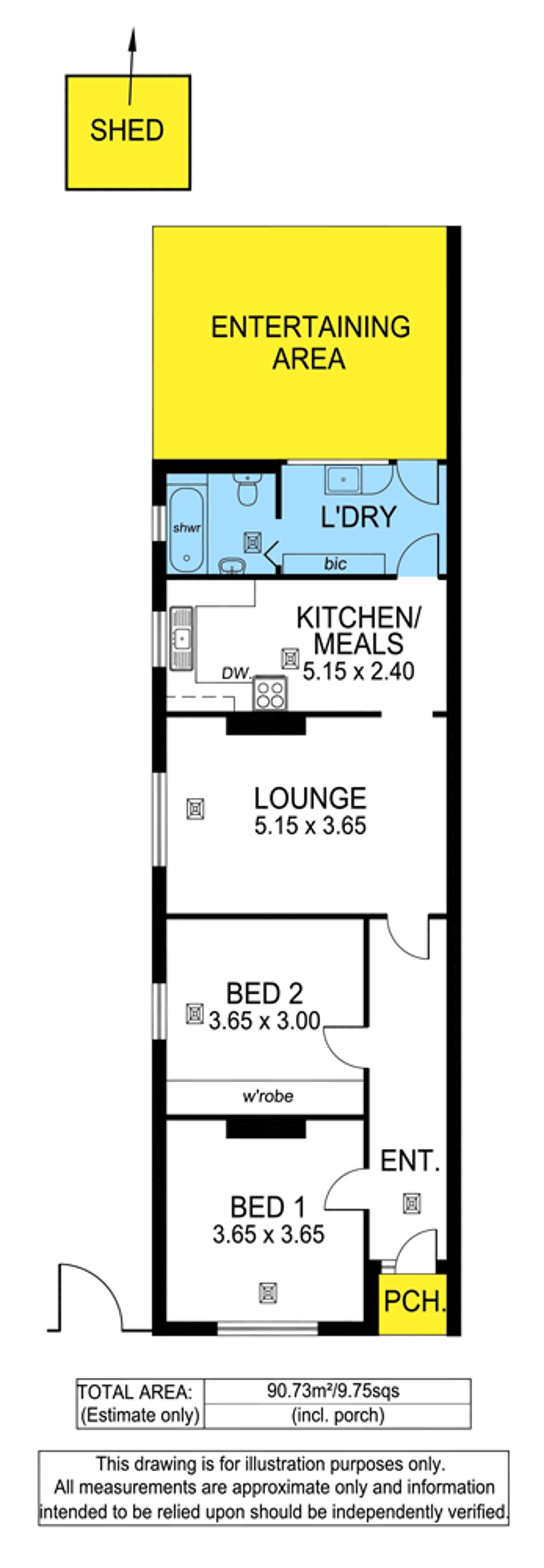 Floorplan of Homely house listing, 58A High Street, Kensington SA 5068