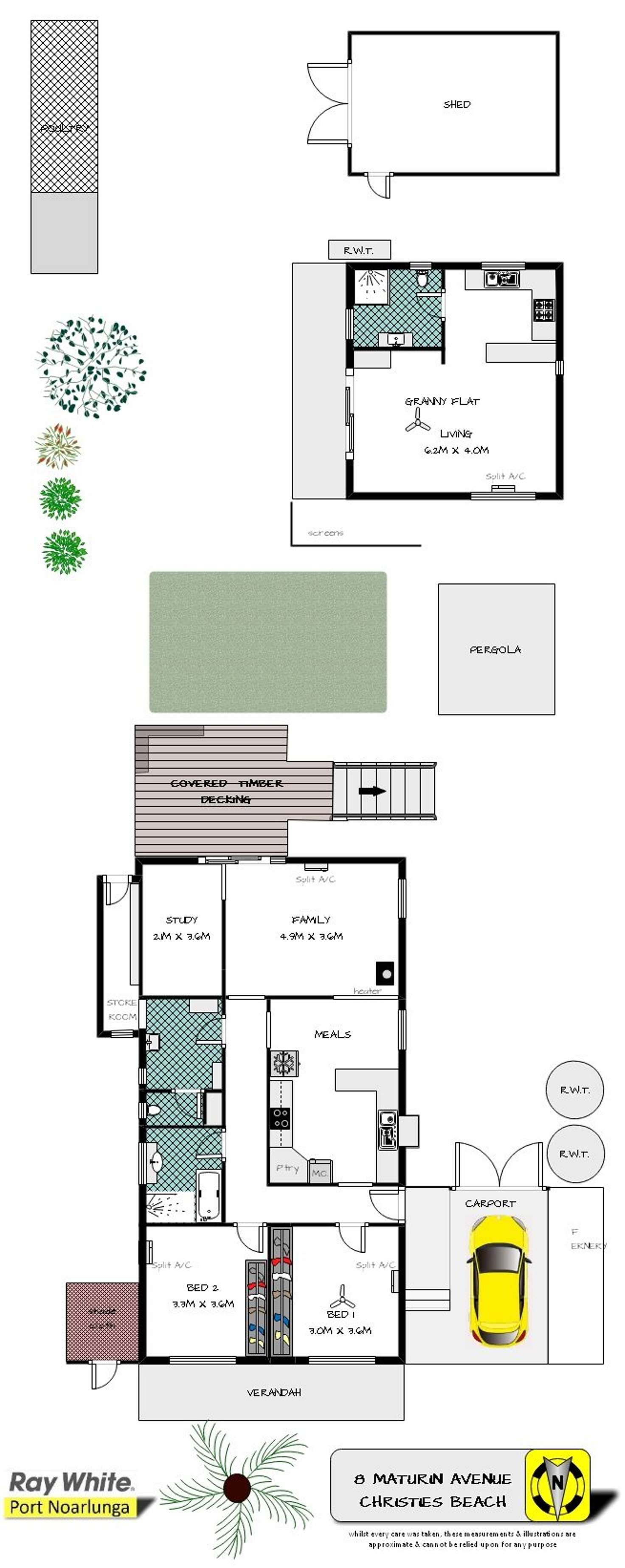 Floorplan of Homely house listing, 8 Maturin Avenue, Christies Beach SA 5165