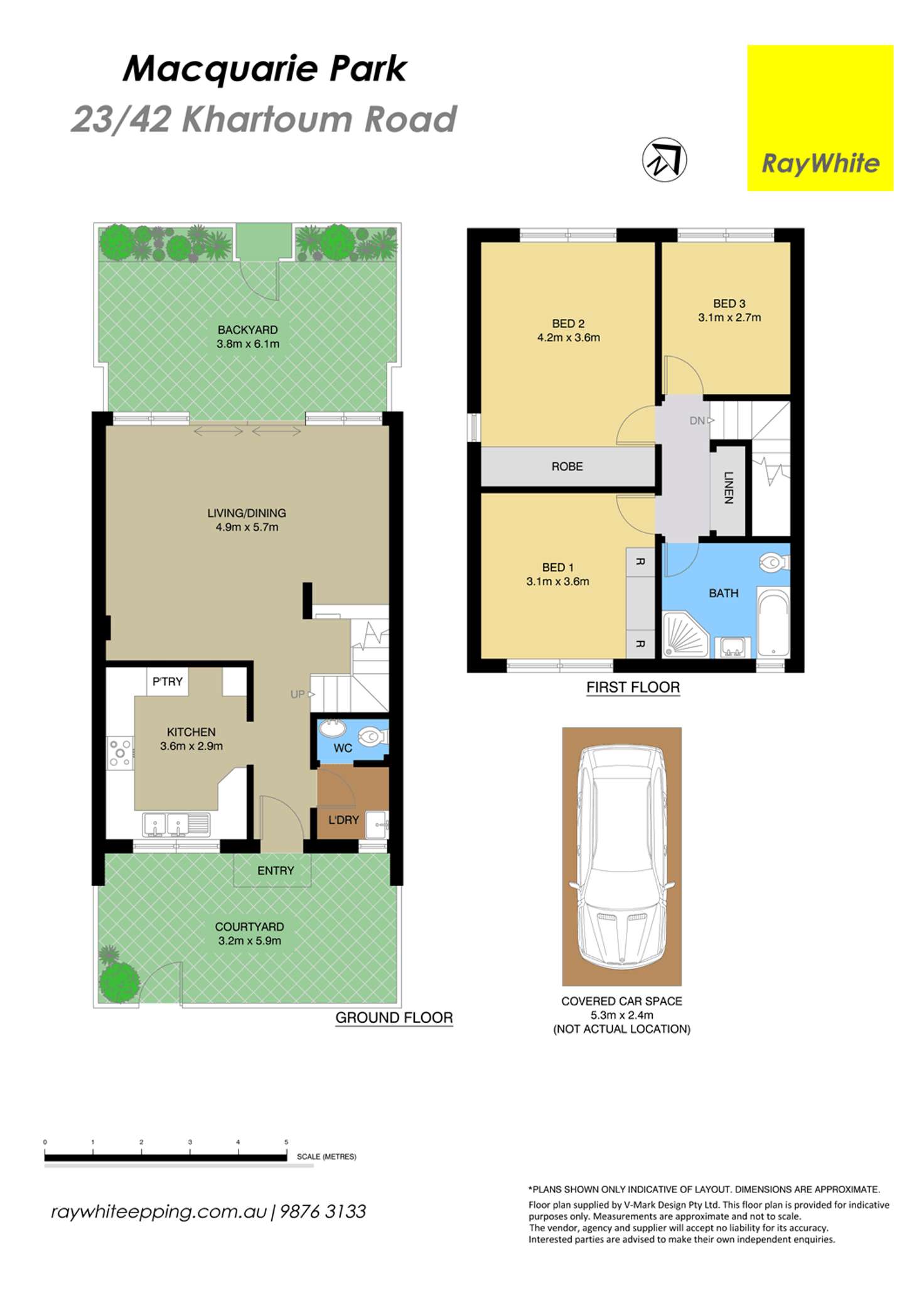 Floorplan of Homely townhouse listing, 23/42 Khartoum Road, Macquarie Park NSW 2113