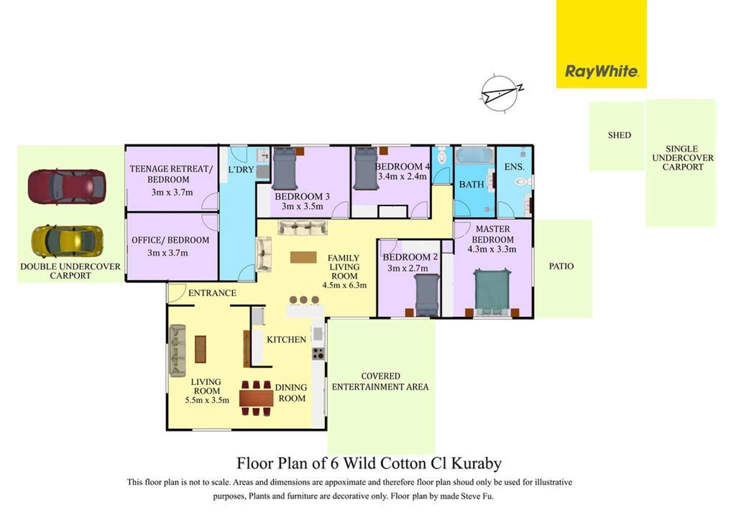 Floorplan of Homely house listing, 6 Wild Cotton Close, Kuraby QLD 4112