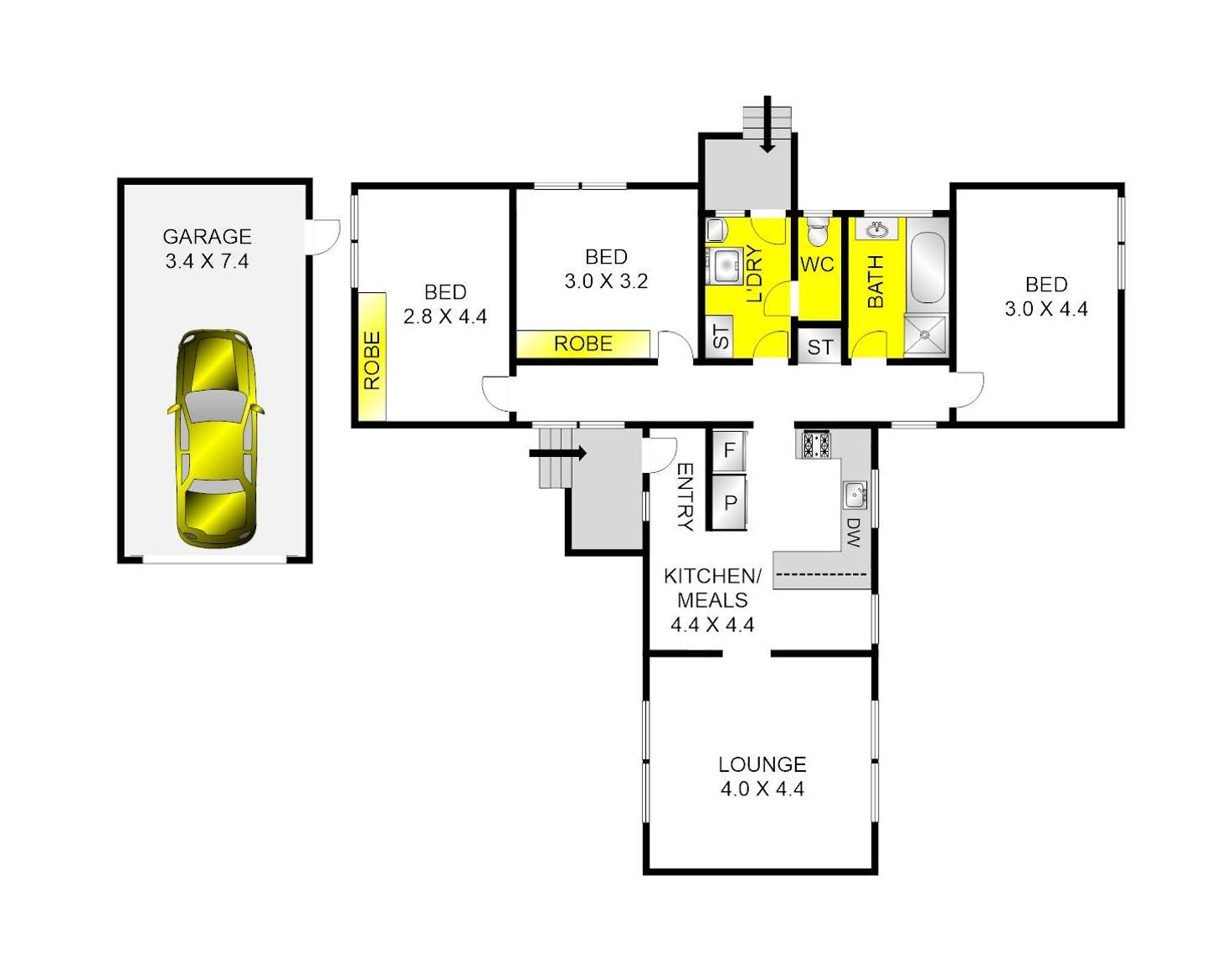 Floorplan of Homely house listing, 31 Kosciusko Avenue, Corio VIC 3214