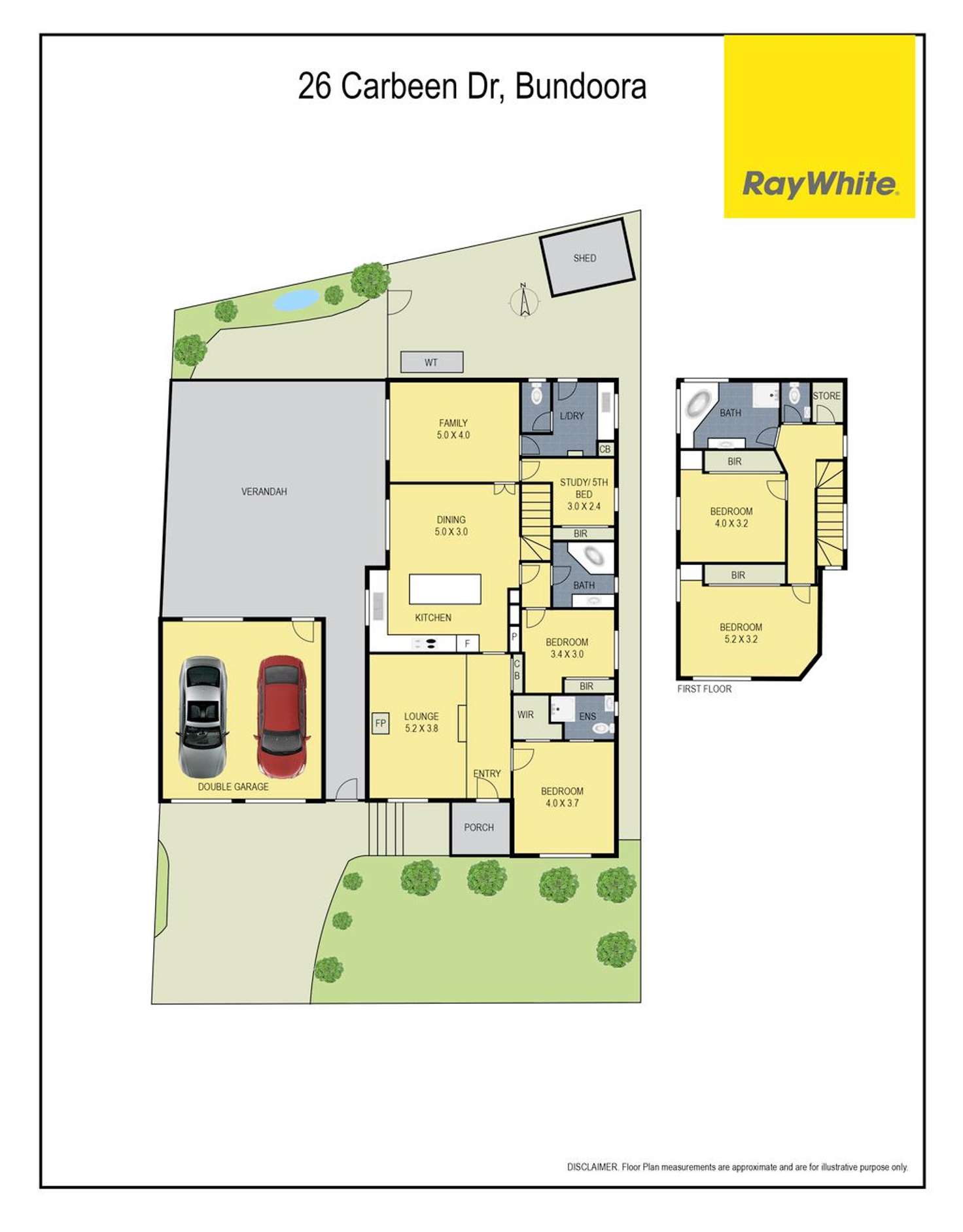 Floorplan of Homely house listing, 26 Carbeen Drive, Bundoora VIC 3083