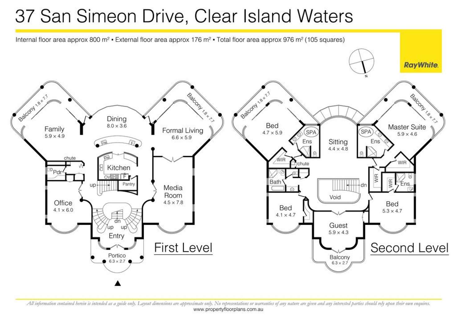 Floorplan of Homely house listing, 37 San Simeon Drive, Clear Island Waters QLD 4226