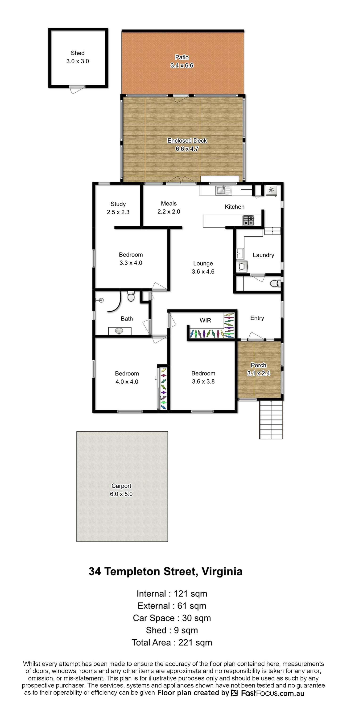 Floorplan of Homely house listing, 34 Templeton Street, Virginia QLD 4014