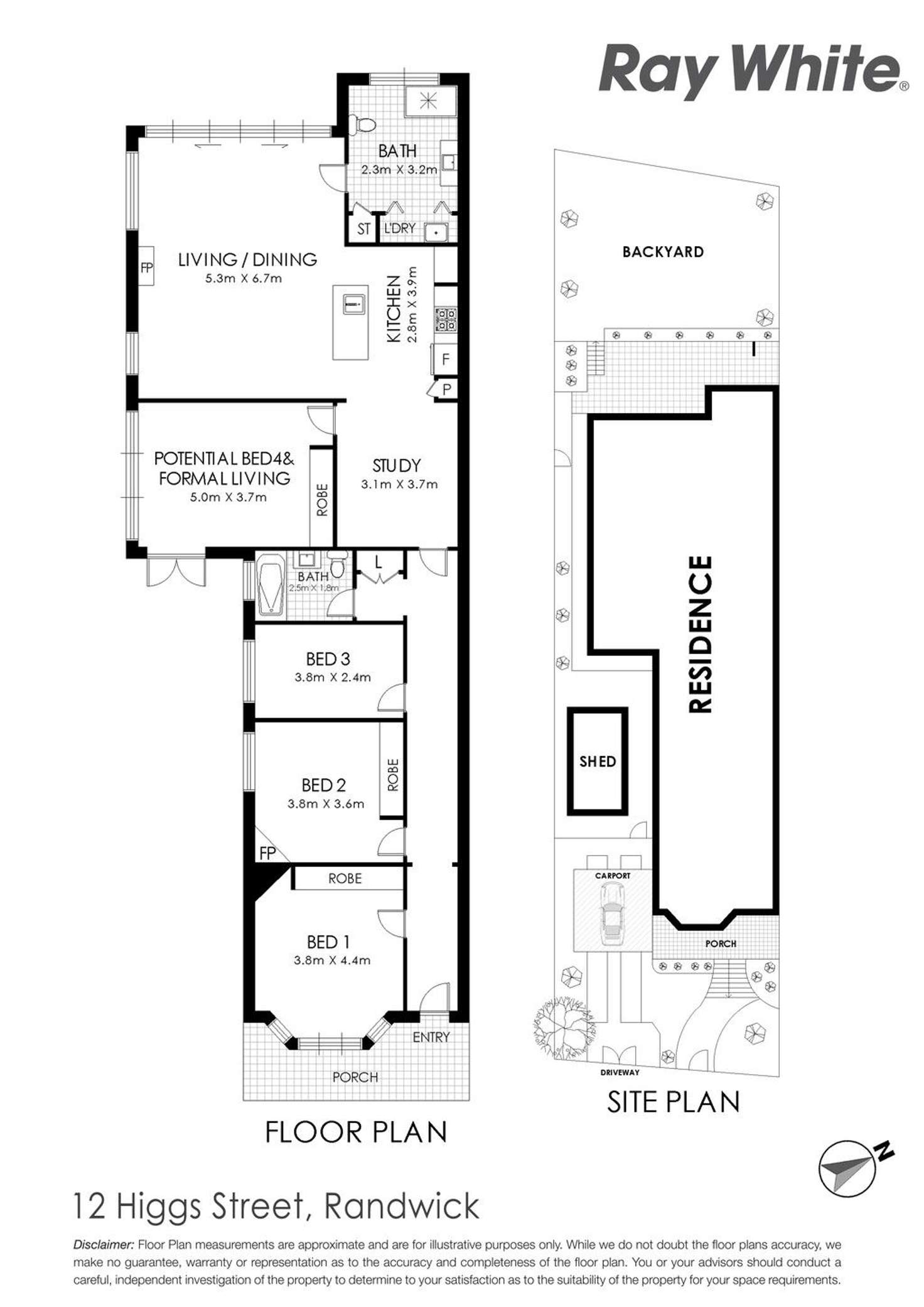 Floorplan of Homely house listing, 12 Higgs Street, Randwick NSW 2031