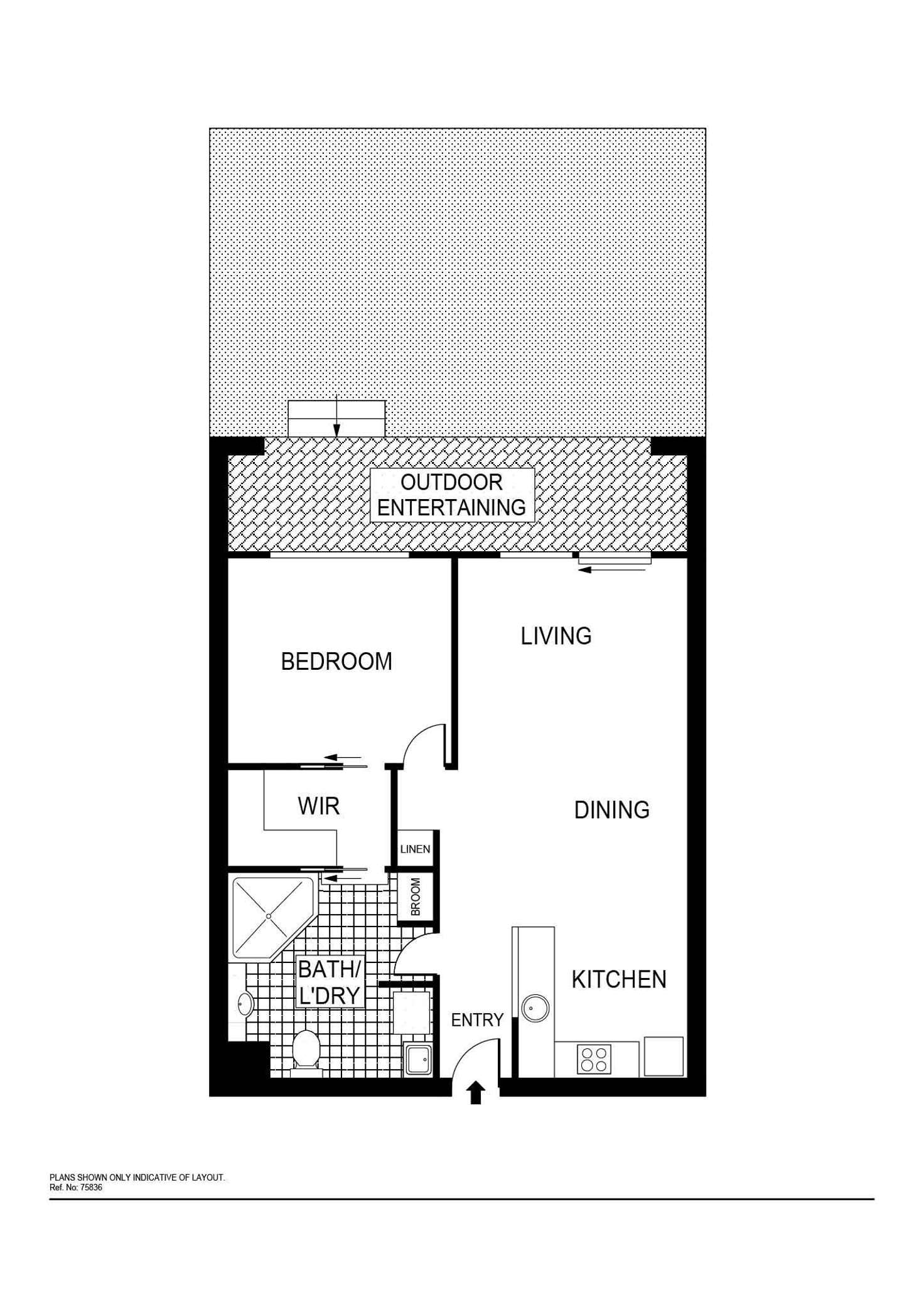 Floorplan of Homely unit listing, 56/15 Fawkner Street, Braddon ACT 2612