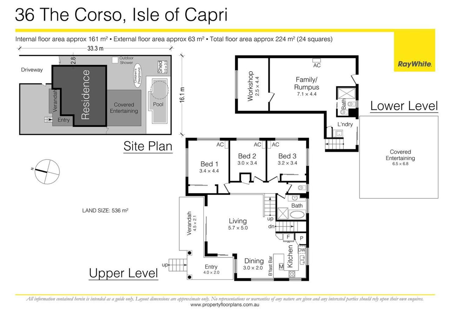 Floorplan of Homely house listing, 36 The Corso, Isle Of Capri QLD 4217