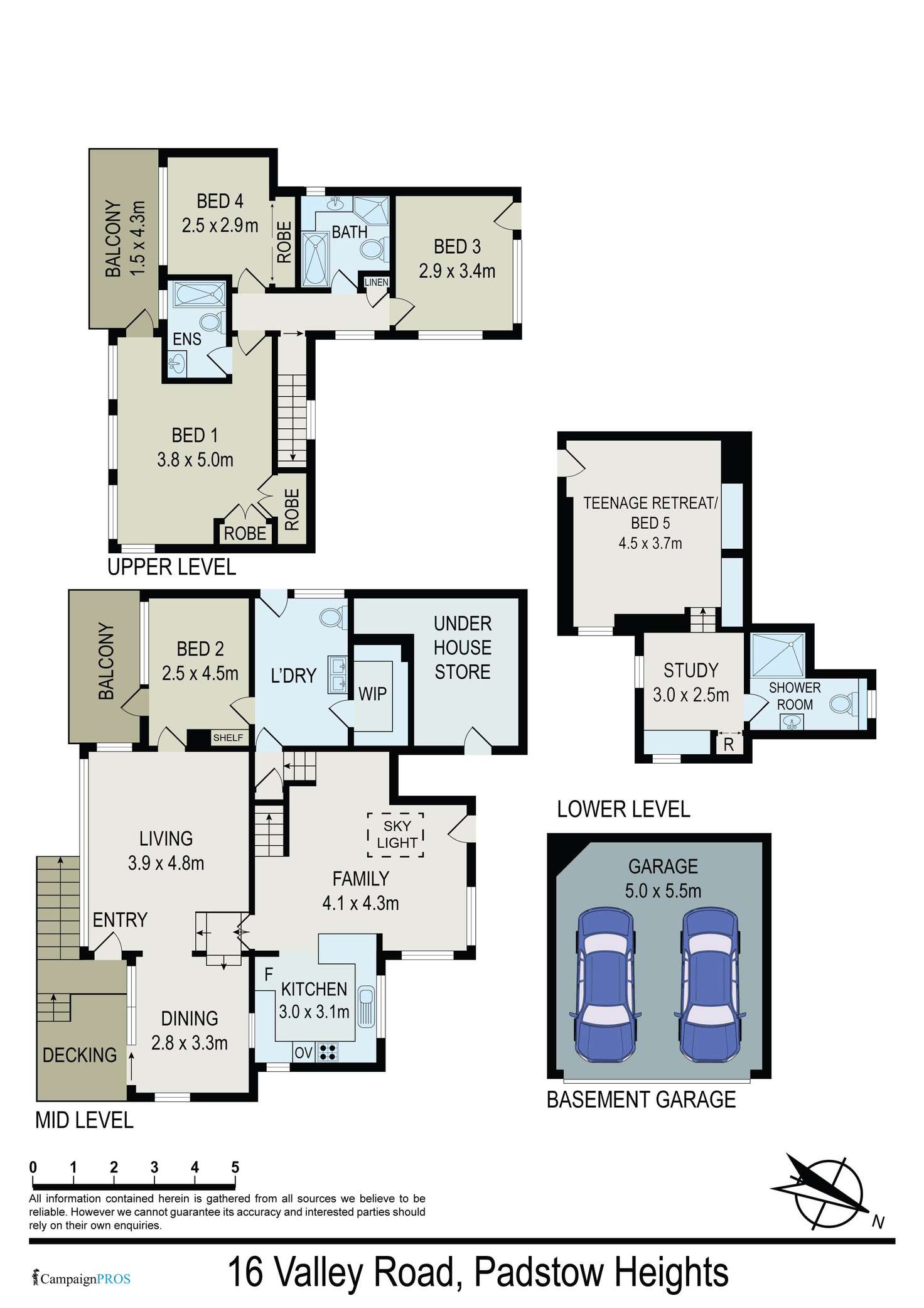 Floorplan of Homely house listing, 16 Valley Road, Padstow Heights NSW 2211