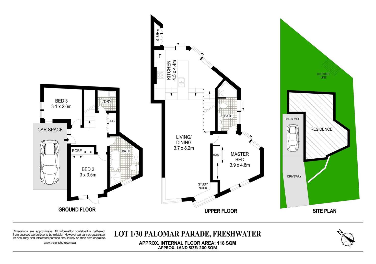 Floorplan of Homely residentialLand listing, Lot 1/30 Palomar Parade, Freshwater NSW 2096